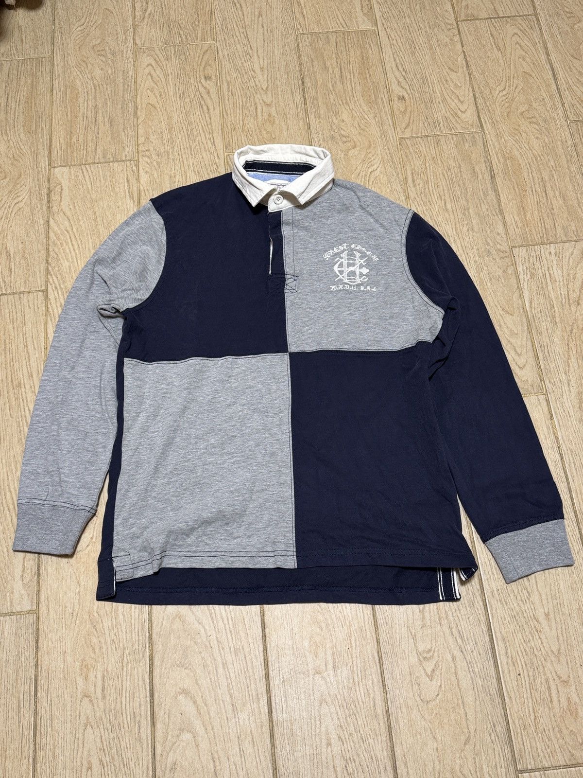 Designer × Japanese Brand Vintage Polo Ralph Lauren Style Distressed Rugby Sweatshirt Size US M / EU 48-50 / 2 - 1 Thumbnail