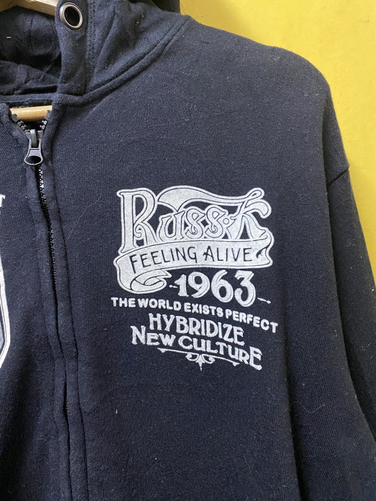 The Unbranded Brand Russk Hoodie Zipper Black Colour Size US M / EU 48-50 / 2 - 4 Thumbnail