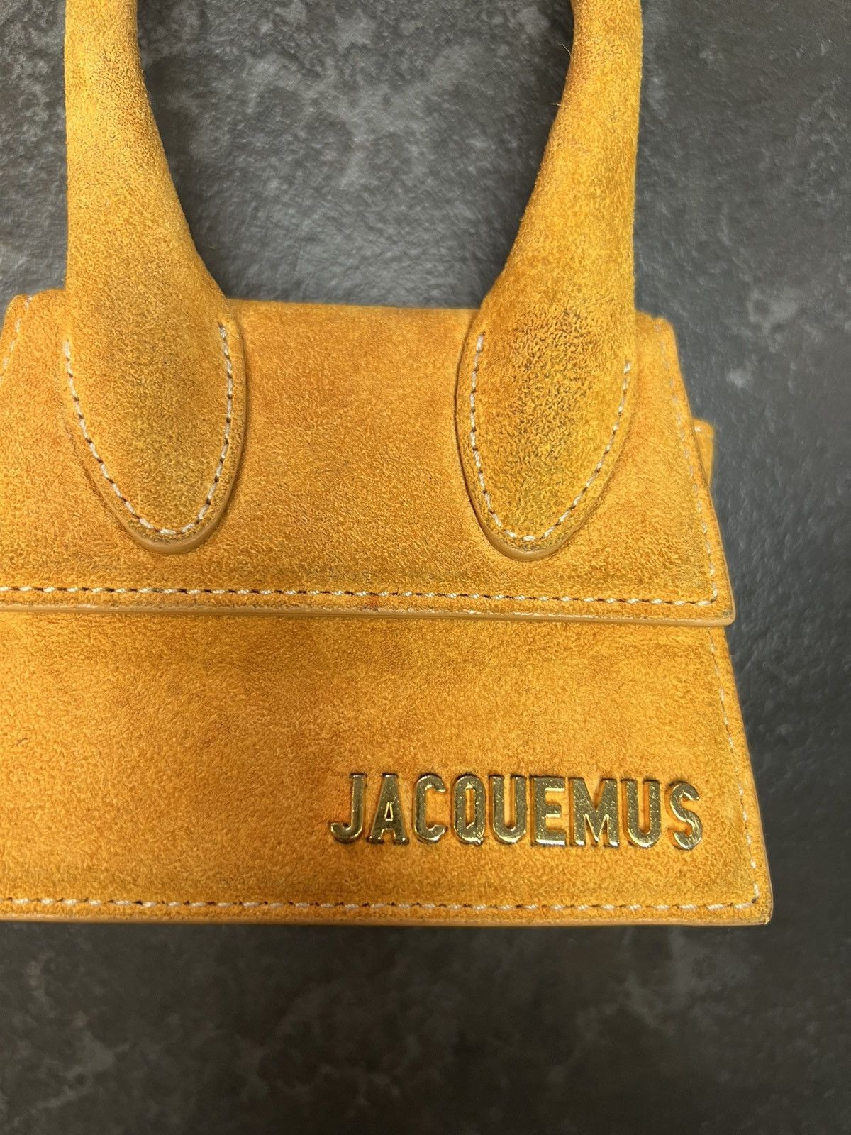 Jacquemus Jacquemus Le Chiquito Mini Orange Suede Bag – Full set Size ONE SIZE - 5 Thumbnail