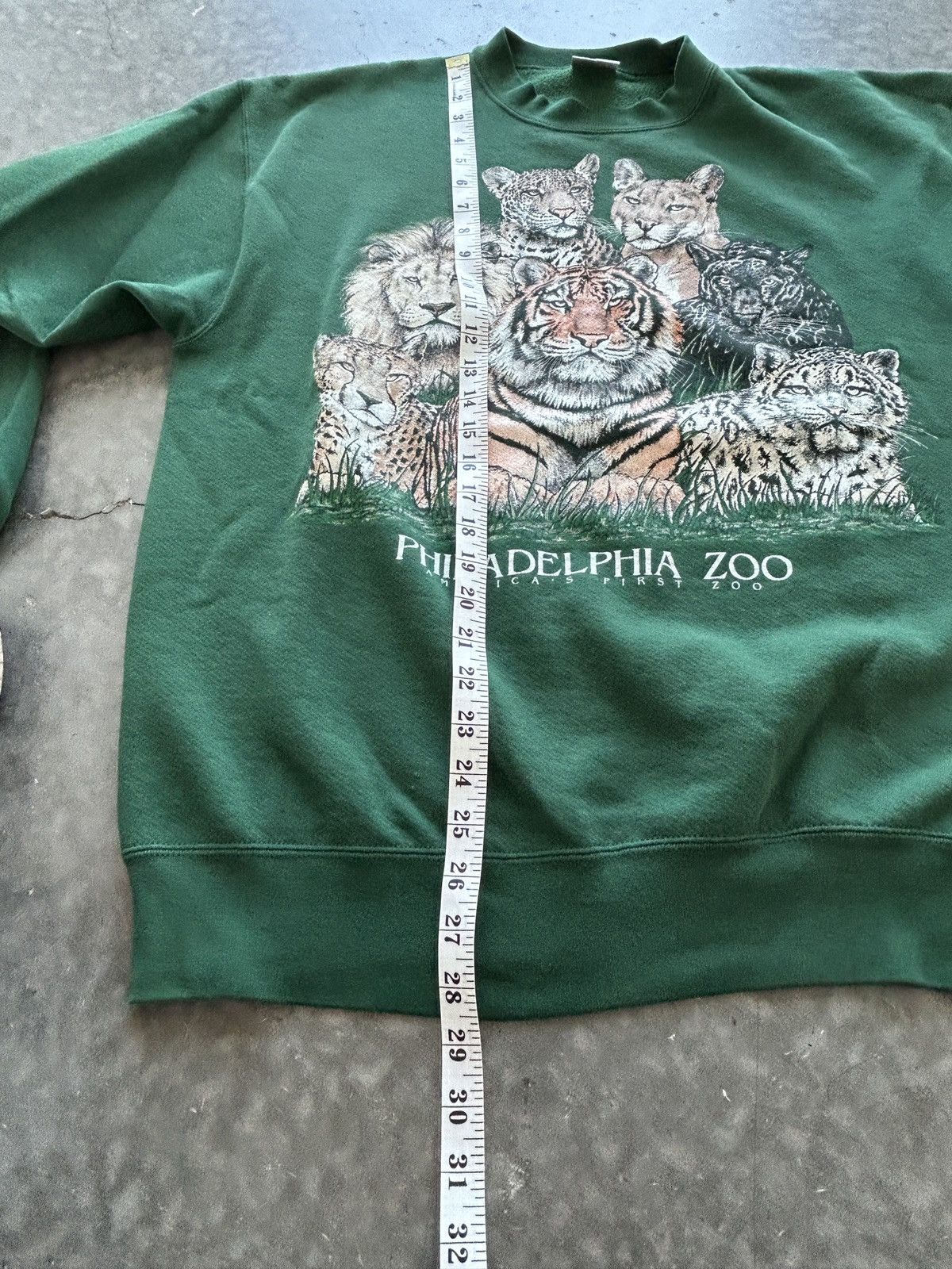 Vintage Vintage 90s Philadelphia Zoo Graphic Sweatshirt Size US XL / EU 56 / 4 - 5 Thumbnail