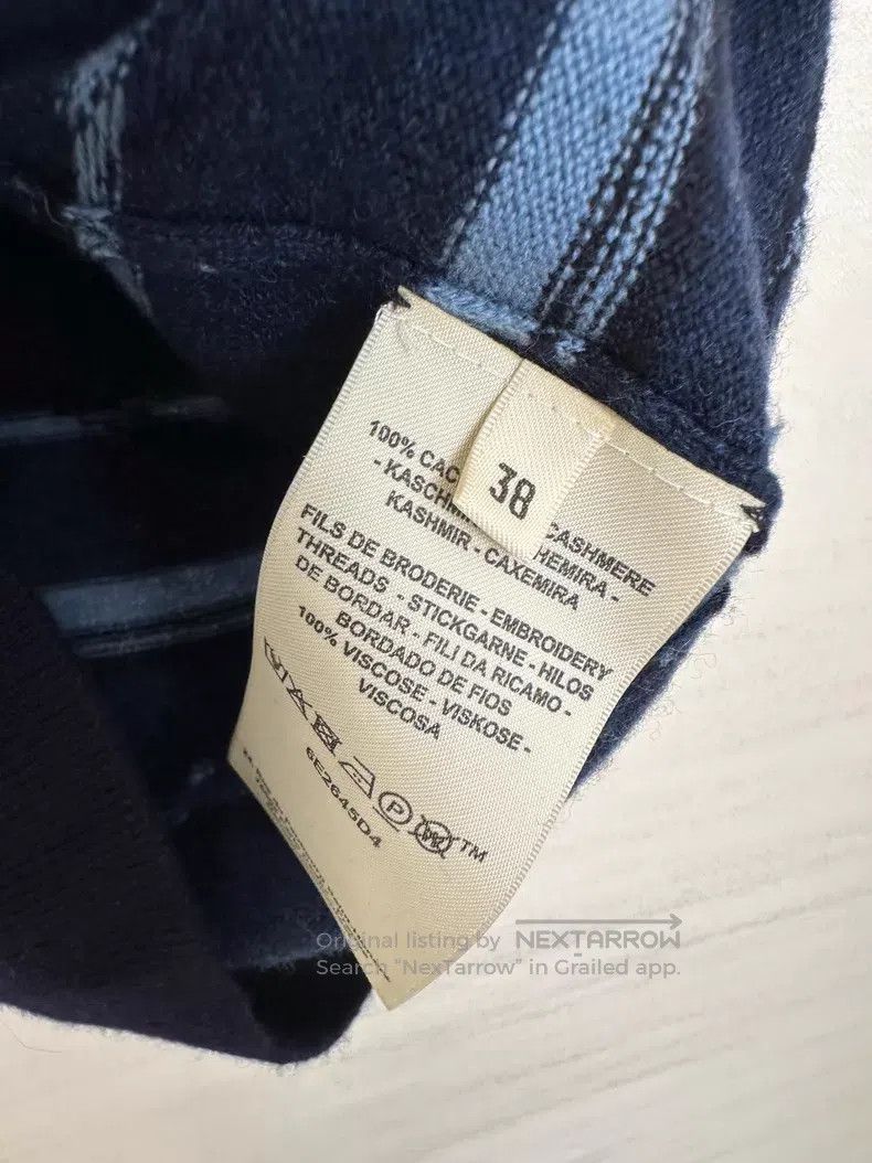 Hermes Hermes Navy Blue Women's Short Sleeve Cashmere Knit Sweate Size XS / US 0-2 / IT 36-38 - 3 Thumbnail