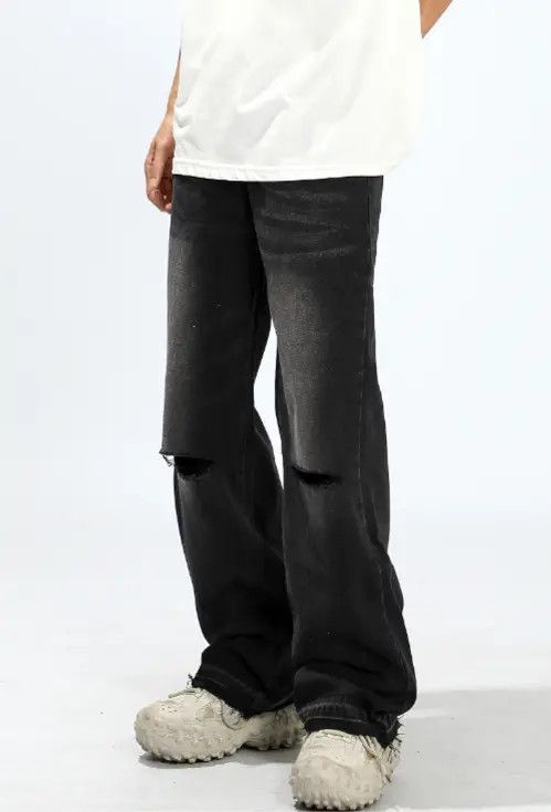 Japanese Brand ishi American retro washed distressed loose ripped jeans Size US 32 / EU 48 - 7 Thumbnail