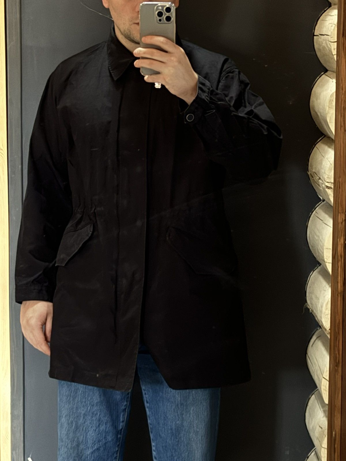 Designer × If Six Was Nine × Japanese Brand Adobe of Snow Made in Japan Lhasa Parka black long trench Size US M / EU 48-50 / 2 - 13 Thumbnail