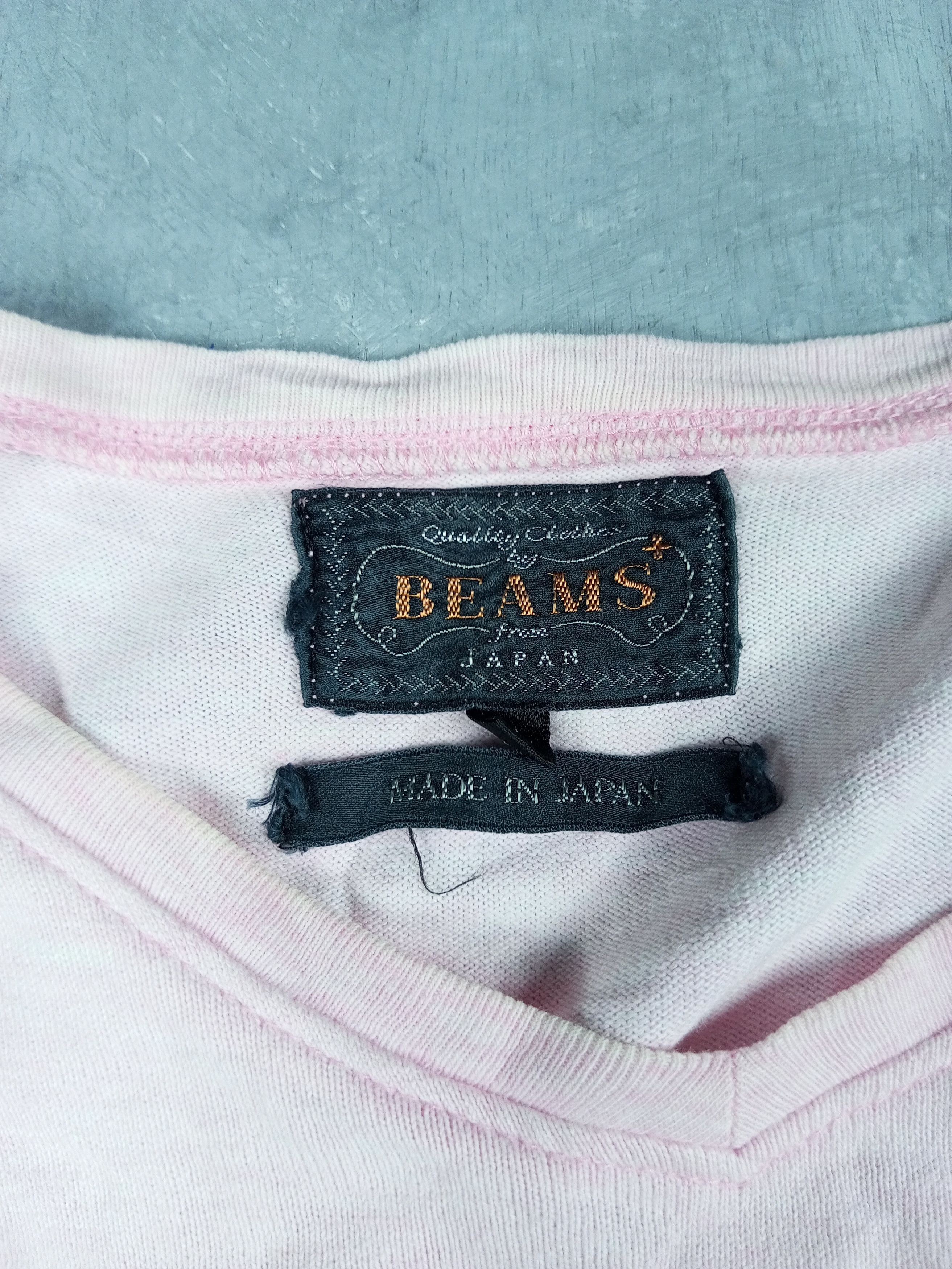 Beams Plus Rare Vintage V Neck Japanese Brand Beams Longsleeve Shirt Size US S / EU 44-46 / 1 - 4 Thumbnail