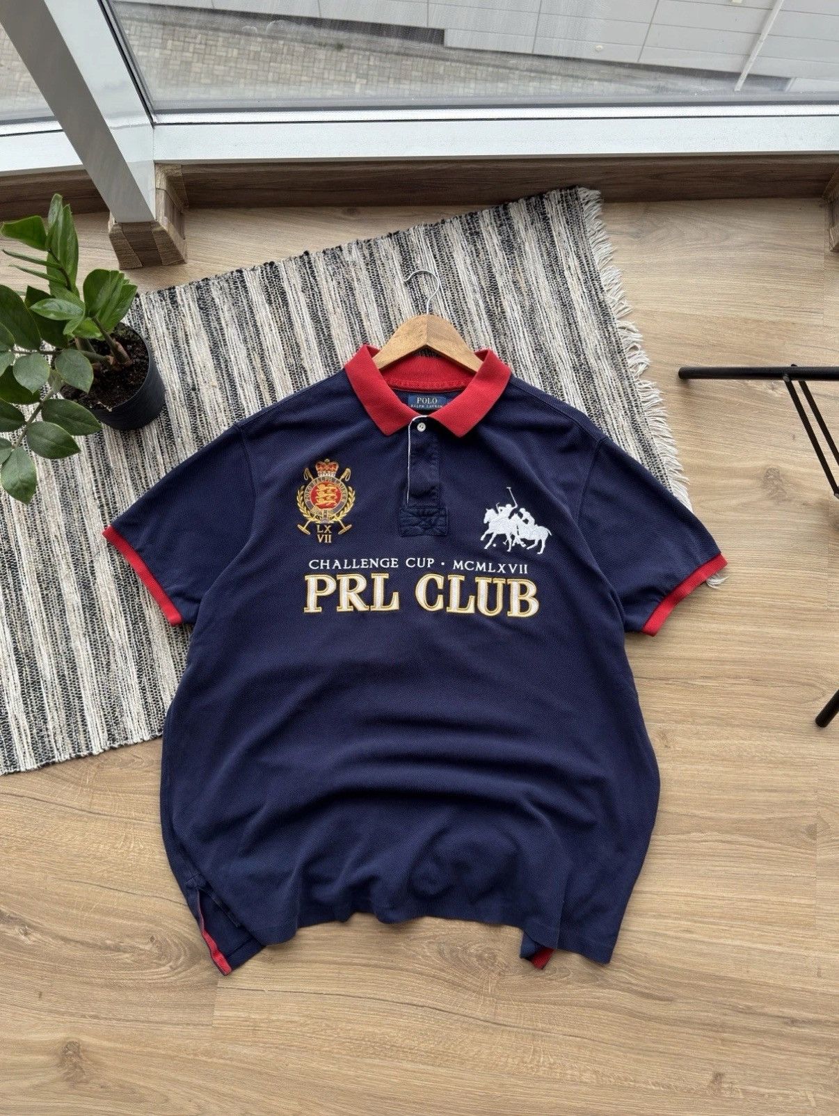 Polo Ralph Lauren Challenge PRL CLUB Big Logo Blue Polo