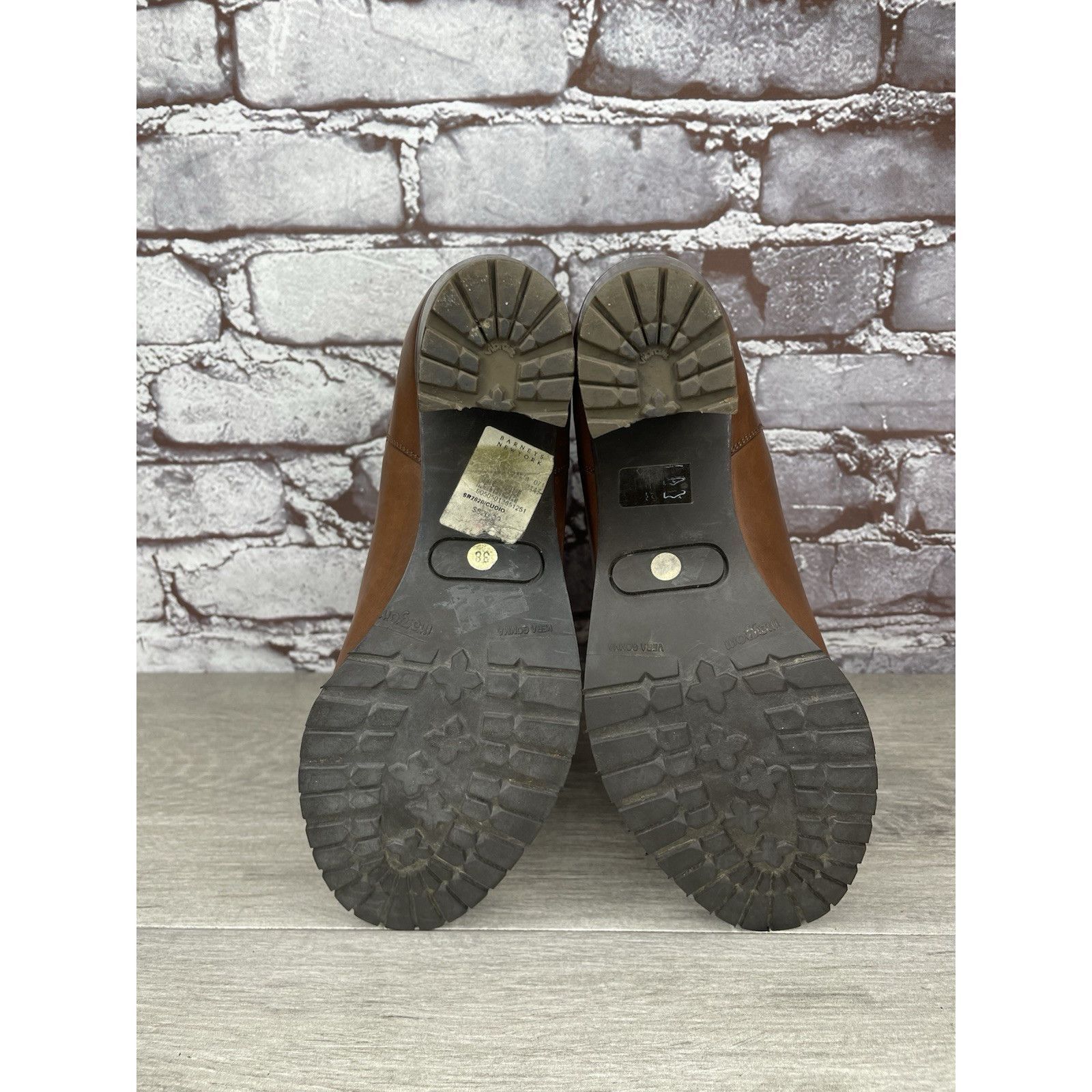 Sartore Sartore Paris Brown Leather Ankle Chelsea Vibram Heel Bootie Size US 7.5 / IT 37.5 - 15 Thumbnail