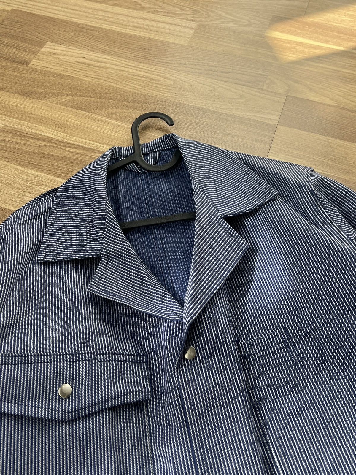 Other Vintage PEBO Swiss Workwear 80s Chore Jacket Blue sz 46 S-M Size US S / EU 44-46 / 1 - 7 Thumbnail