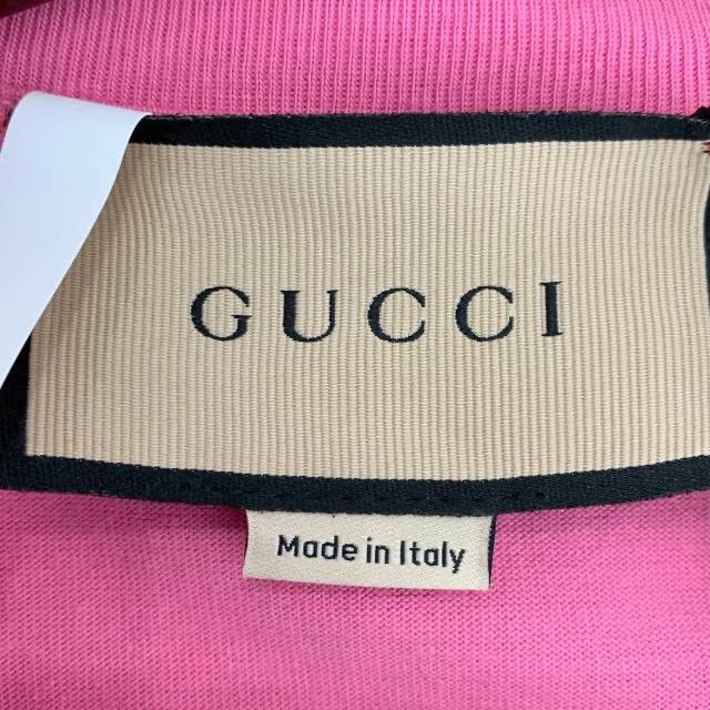 Gucci Gucci Logo Bear Print Pink Short Sleeve T-shirt K26WX Size S / US 4 / IT 40 - 5 Thumbnail