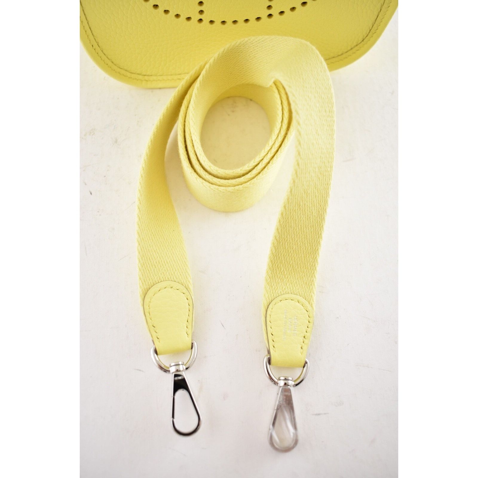 Hermes Hermes Mini Limoncello Yellow Leather Crossbody Shoulder Bag Size ONE SIZE - 21 Thumbnail