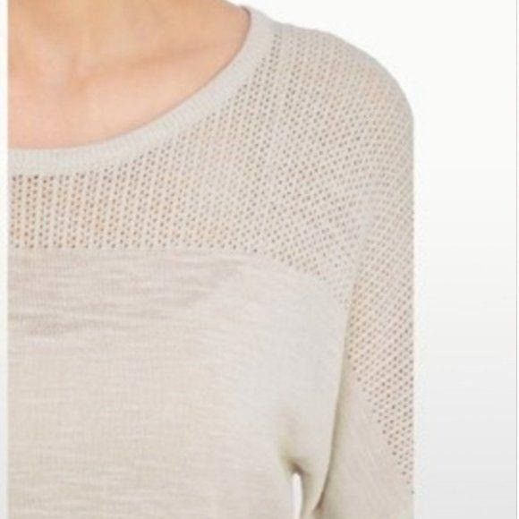 NYDJ NYDJ Womens Sand Dollar Knit Top L Lightweight Beige Short S Size L / US 10 / IT 46 - 11 Thumbnail