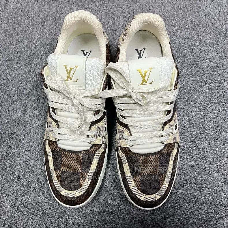 Louis Vuitton Louis Vuitton Brown checkerboard low-top fashion board sho Size US 9 / EU 42 - 2 Thumbnail