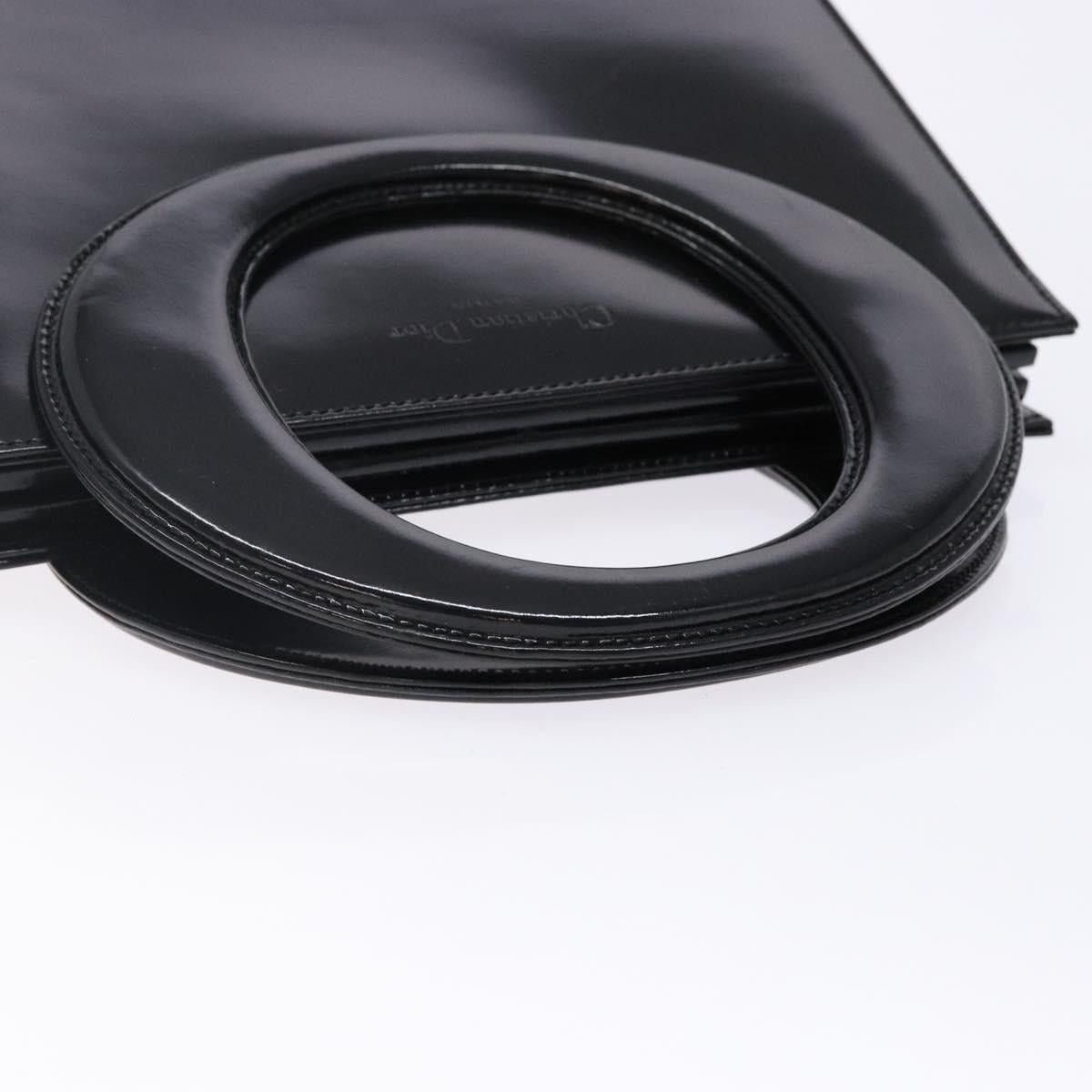 Dior DIOR Hand Bag Leather Black Gold Size ONE SIZE - 7 Thumbnail