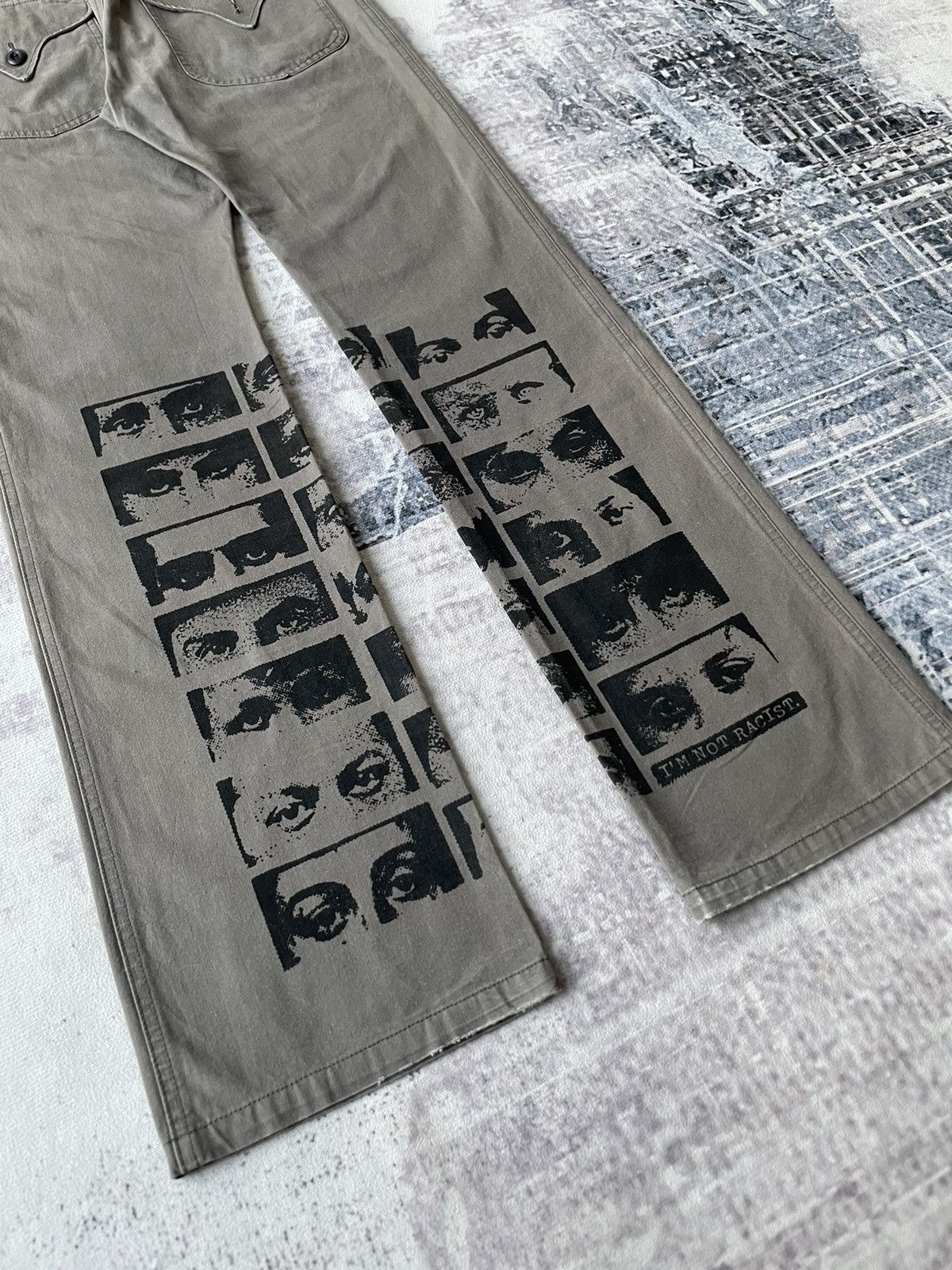 14th Addiction 010920 The Nine Heads Raf Simon Style Trousers Size US 30 / EU 46 - 7 Thumbnail