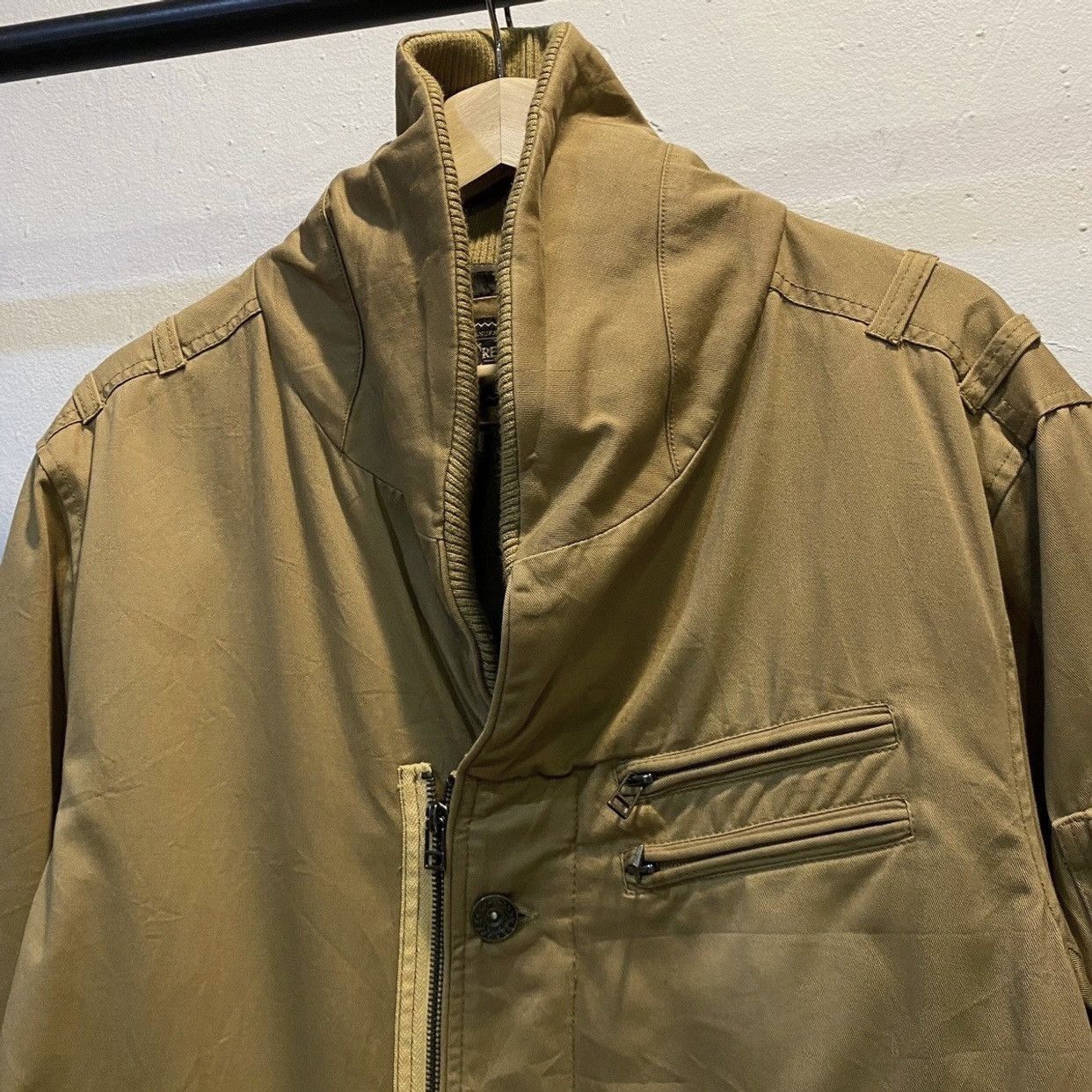 Hysteric Glamour CreateBarefoot Archive Tech Jacket Asymmetric Zip HighCollar Size US XL / EU 56 / 4 - 4 Thumbnail