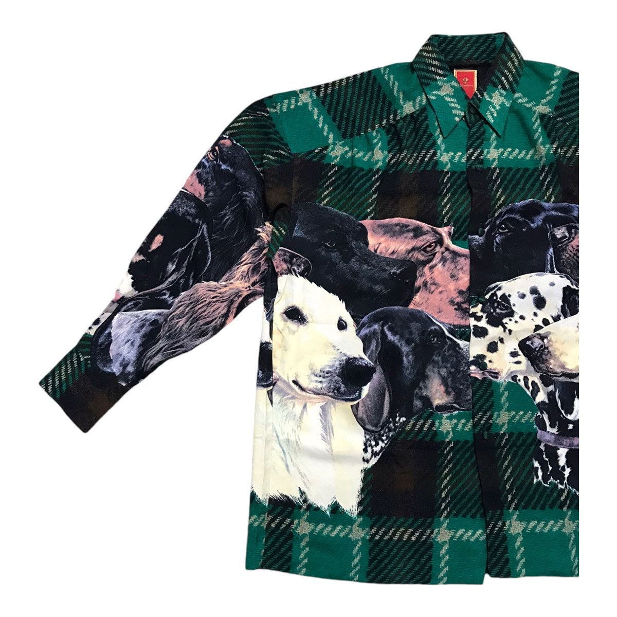 Art Comes First × La Martina 90s Luna Martino Dog Full Print Button Shirt Size US L / EU 52-54 / 3 - 2 Thumbnail