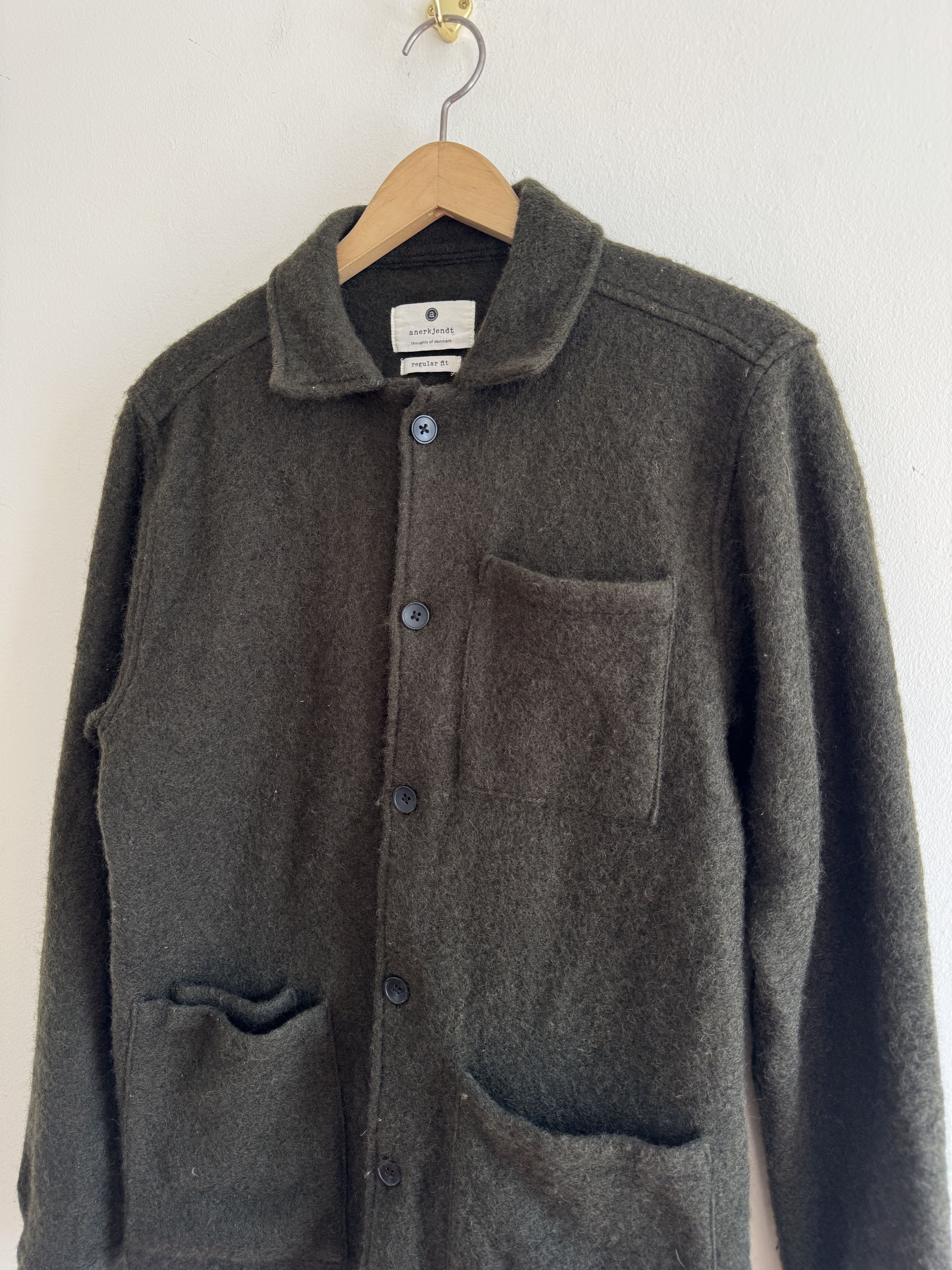 Anerkjendt Anerkjendt AKOSCAR Wool Double Pocket Overshirt Chore Coat Size US M / EU 48-50 / 2 - 2 Thumbnail