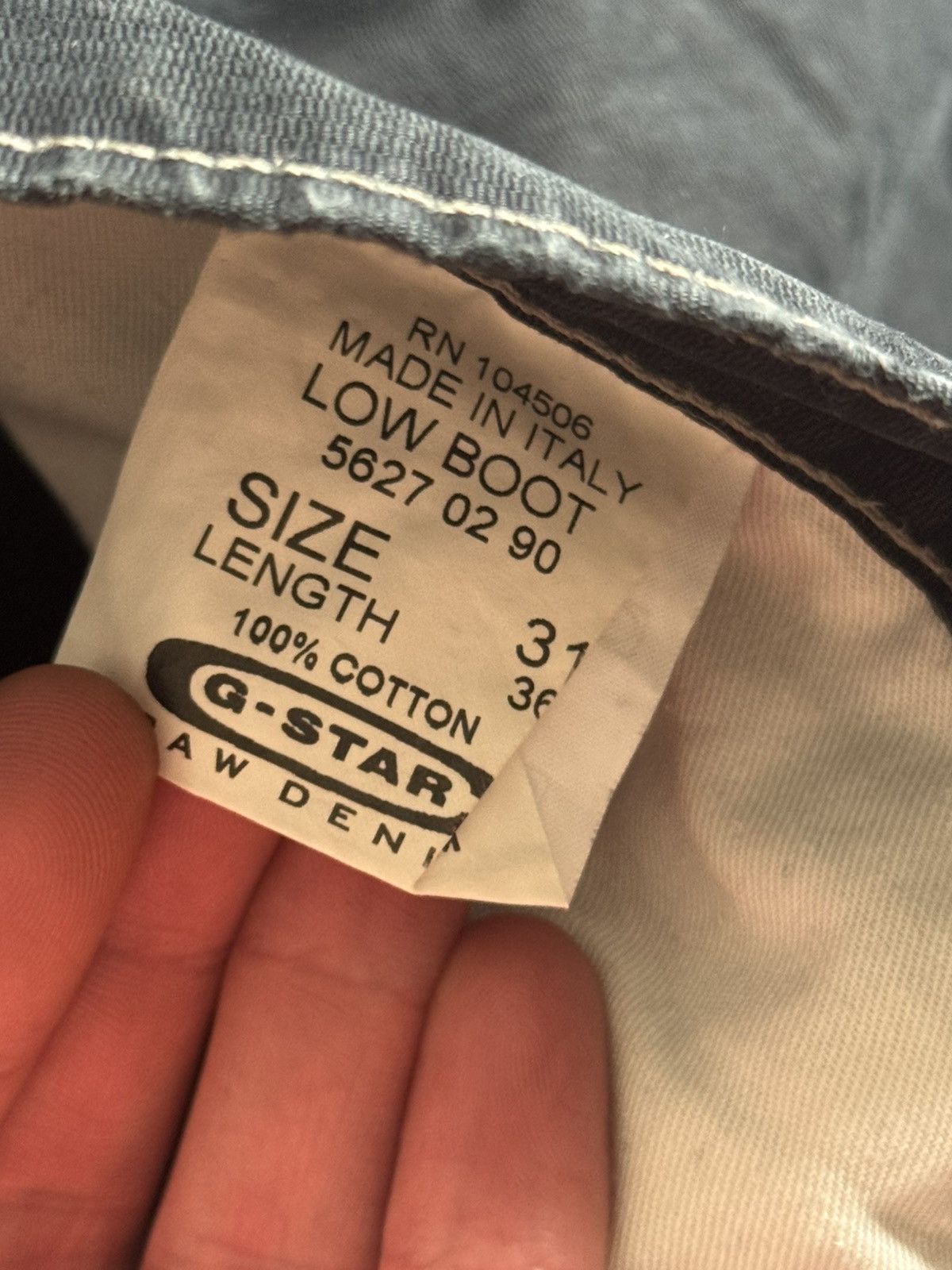 G-Star G star raw 31/36 low boot pants jeans trouser chinos y2k 90s Size US 31 - 10 Thumbnail