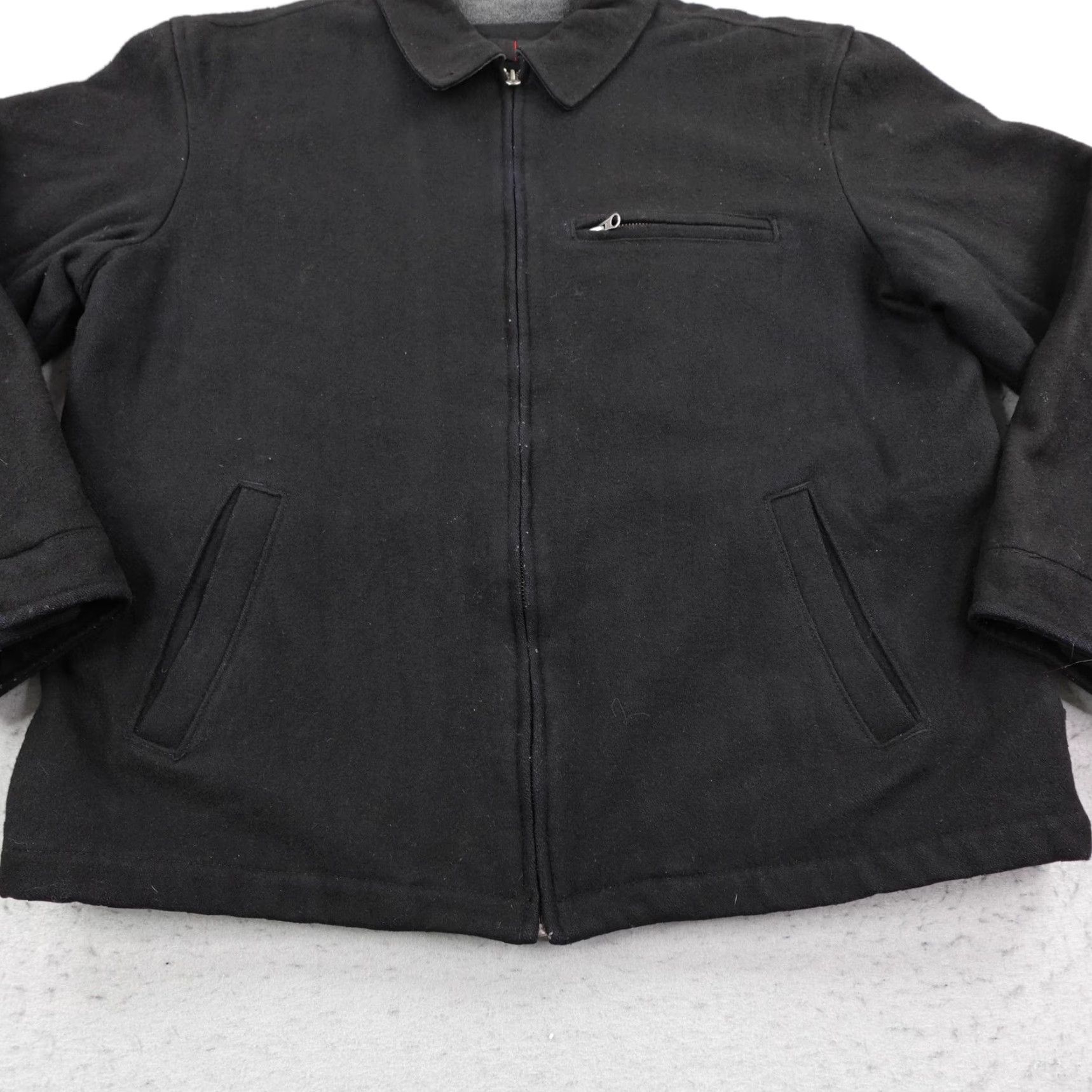Old Navy Old Navy Jacket Mens XL Black Wool Blend Insulated Bomber Coat Quilted Full Zip Size US XL / EU 56 / 4 - 3 Thumbnail