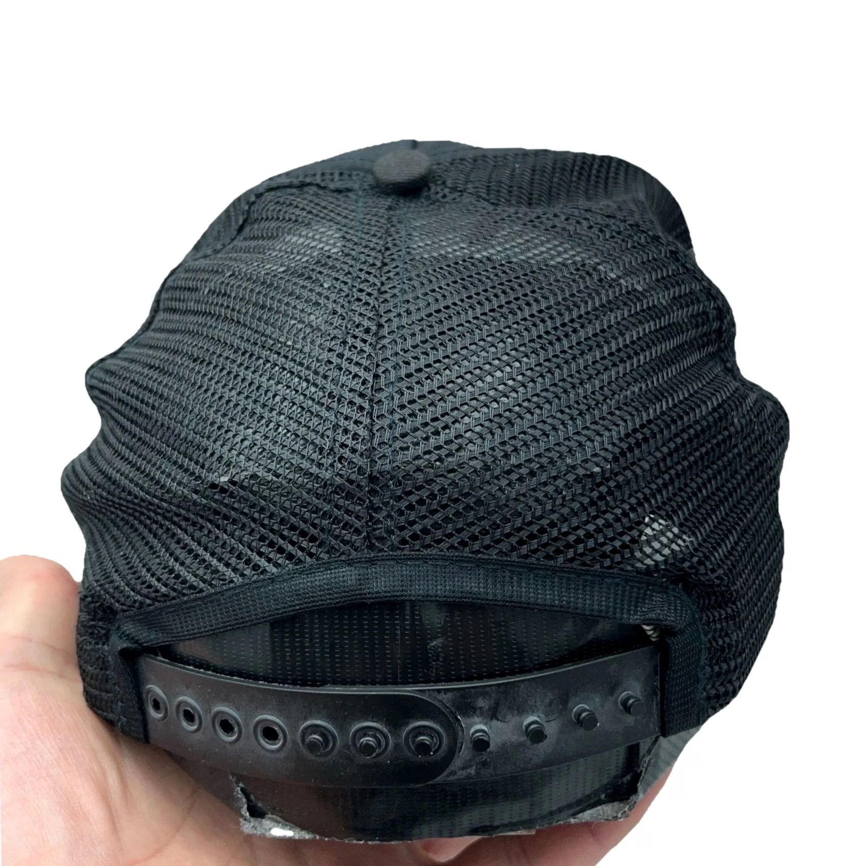 NASCAR VINTAGE Nascar Darrel Waltrip Patch Trucker Hat Cap Snapback USA Black 80s 90s Men Size ONE SIZE - 3 Thumbnail