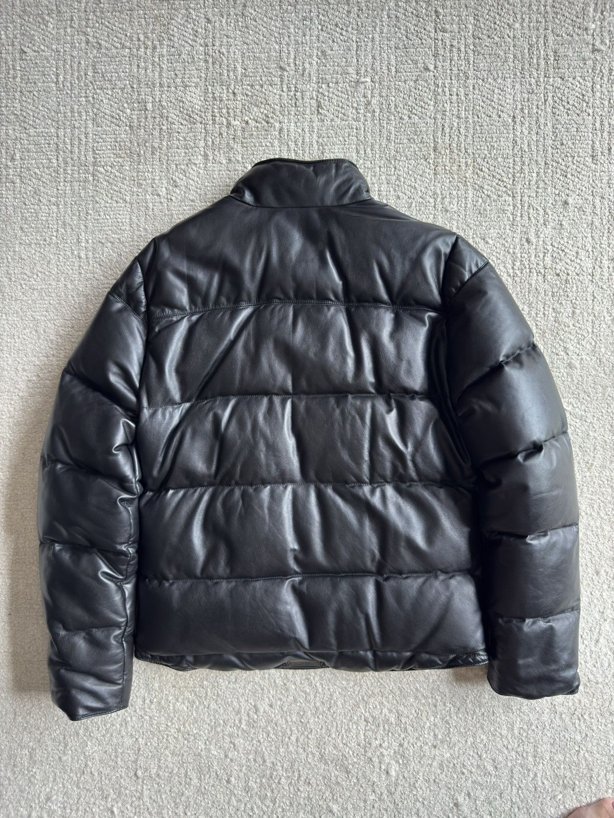 Chrome Hearts CHROME HEARTS Black Leather Down Jacket Size US L / EU 52-54 / 3 - 2 Thumbnail