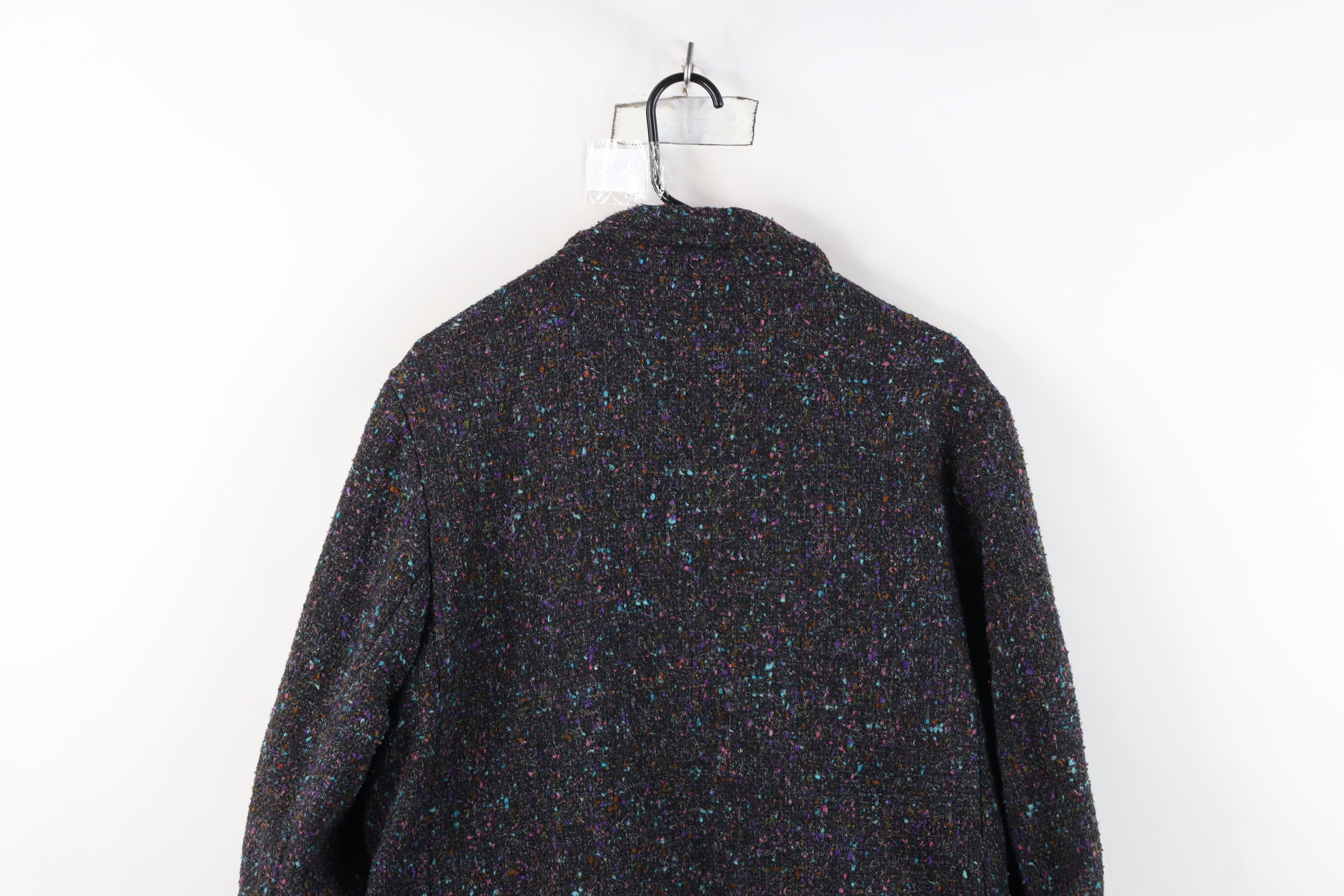 Vintage Vintage 70s Streetwear Wool Tweed Trench Coat Jacket USA Size L / US 10 / IT 46 - 14 Thumbnail