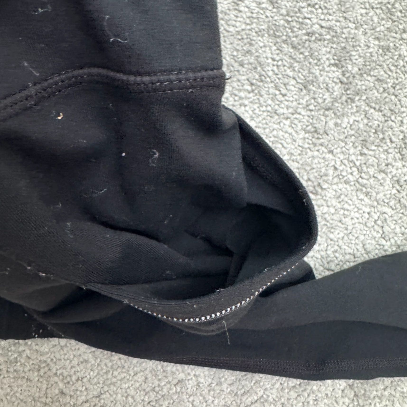 Athleta ATHLETA Cropped Leggings Womens Small Black Active Yoga with Zip Pockets Size 28" / US 6 / IT 42 - 4 Thumbnail