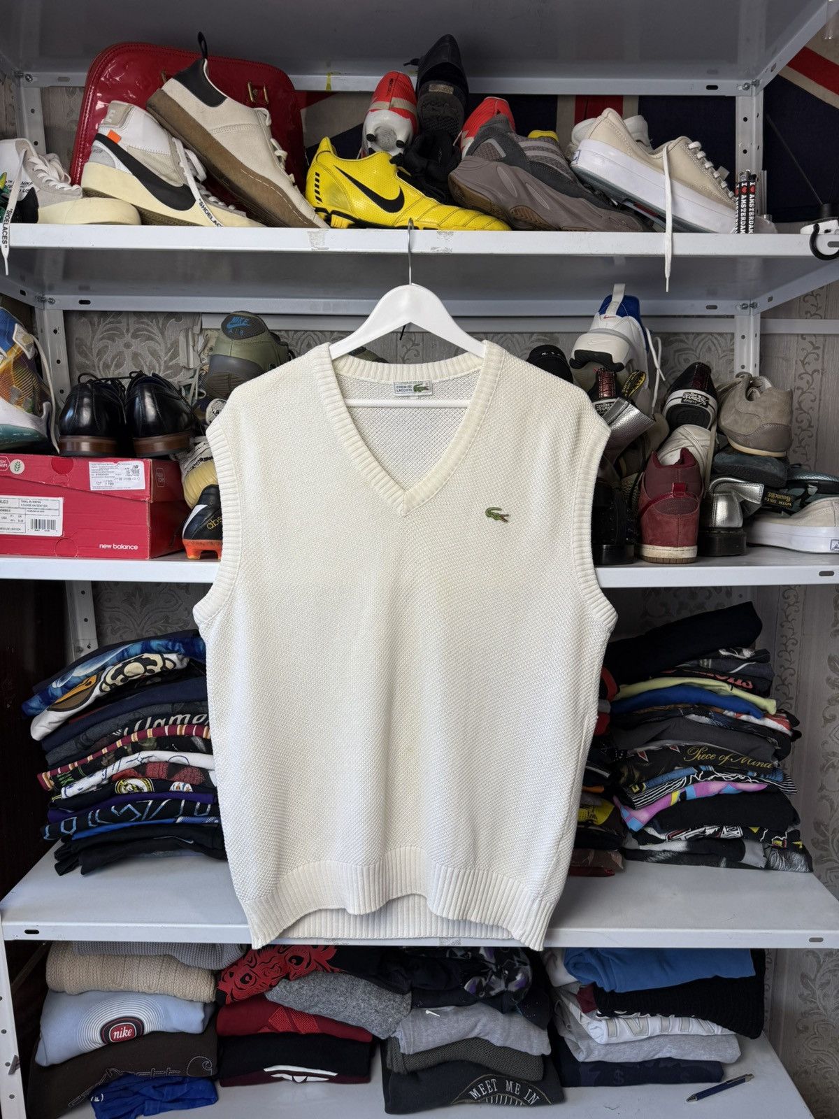 Lacoste Chemise Lacoste Vest Sweater Made In France Size US M / EU 48-50 / 2 - 1 Thumbnail