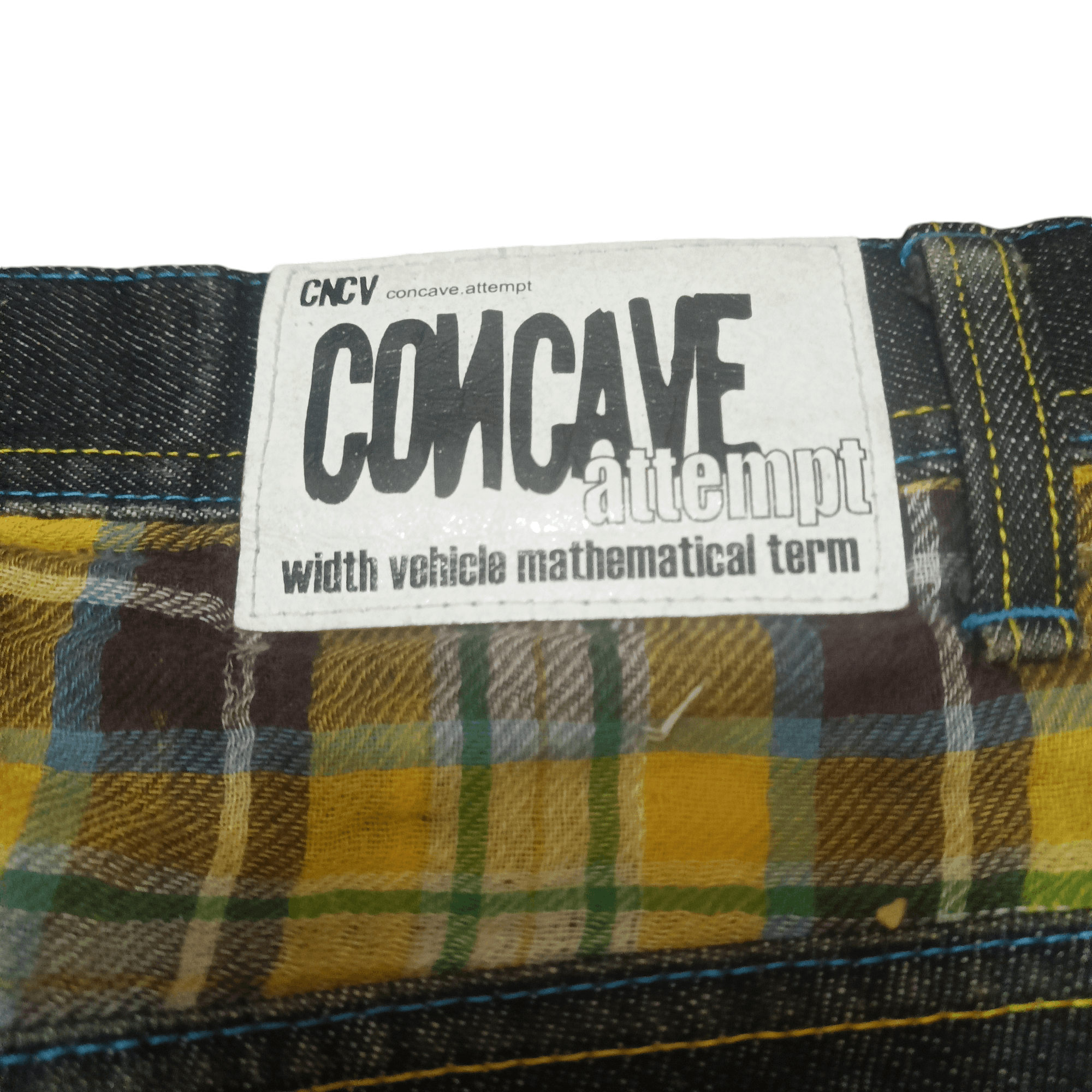Japanese Brand Rare!!! Japanese Concave attempt jeans pocket navajo design Size US 35 - 14 Thumbnail