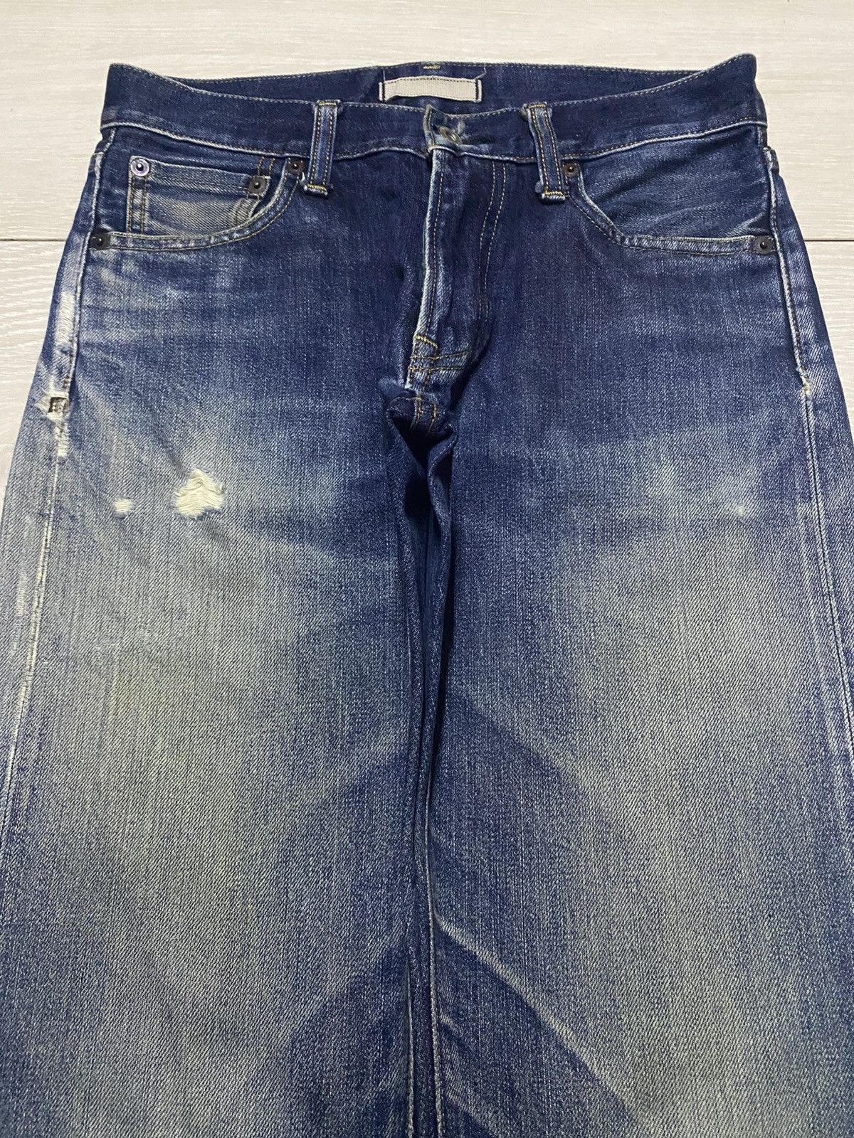 Japanese Brand Vintagw Japanese Uniqlo Selvedge Mud Wash Straight Fit Jeans Size US 28 / EU 44 - 3 Thumbnail