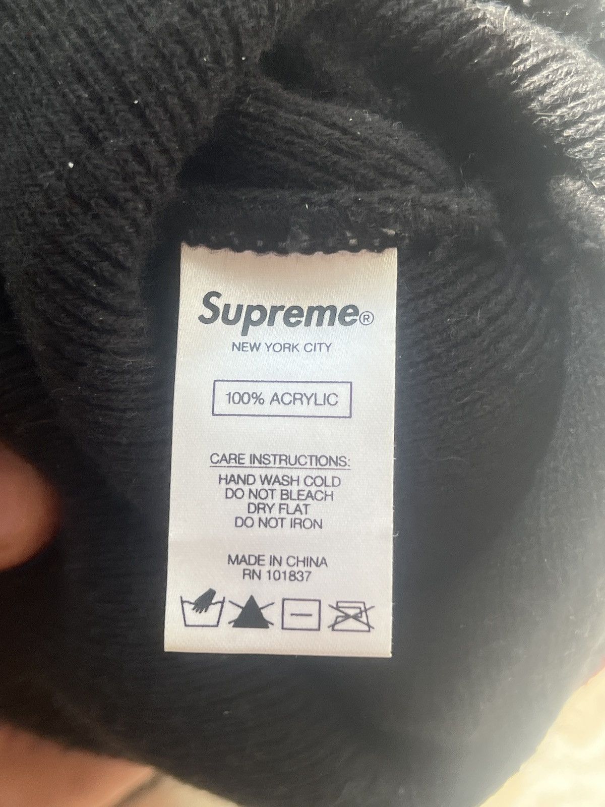 Supreme Supreme NY Patch Beanie Size ONE SIZE - 3 Thumbnail