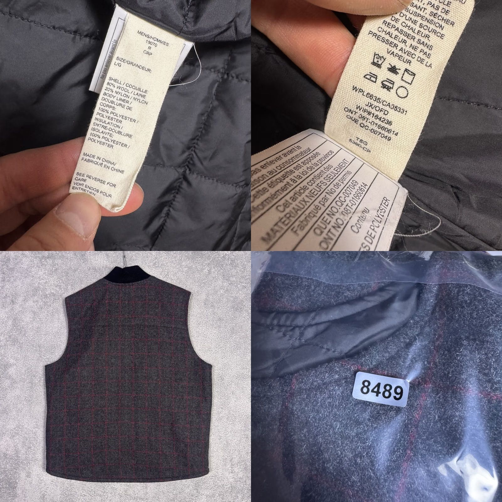 Vintage Woolrich Wool Vest Mens L Plaid Full Zip Quilted Outdoor Barn Chore Pockets Vest Size US L / EU 52-54 / 3 - 8 Thumbnail