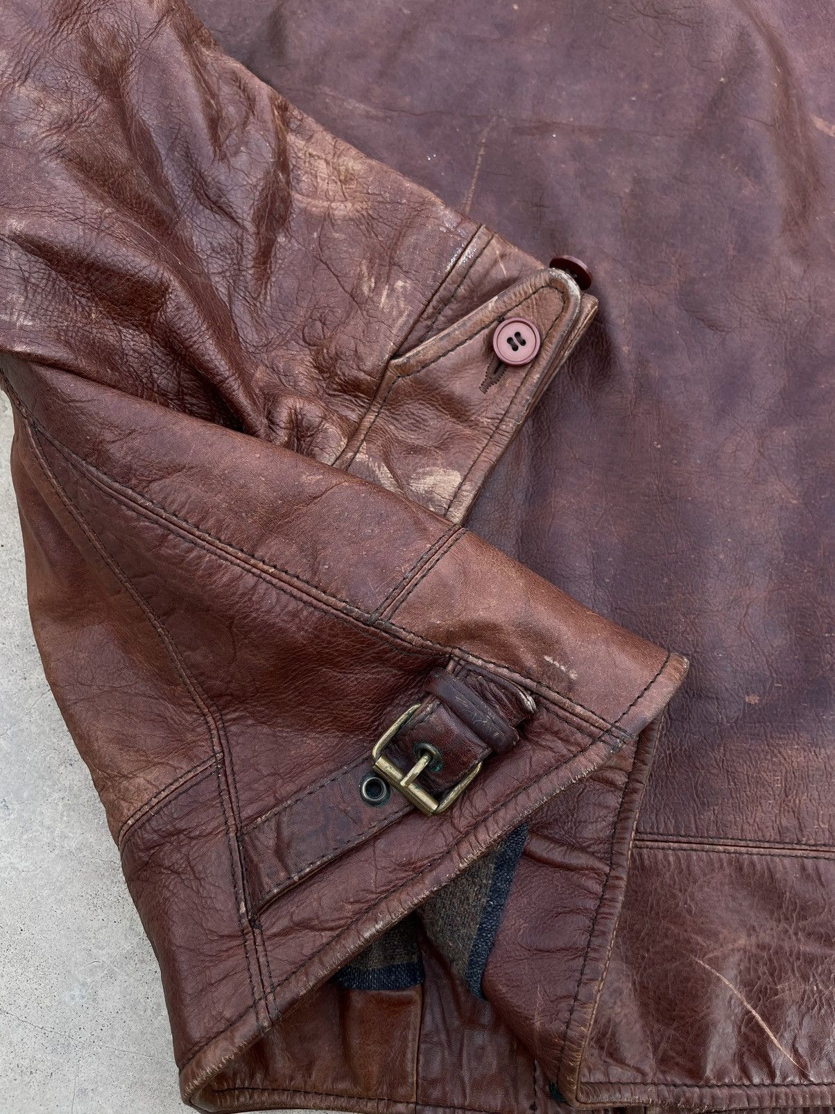 Diesel RARE VINTAGE DIESEL RR-55 IND LEATHER JACKET Size US M / EU 48-50 / 2 - 4 Thumbnail