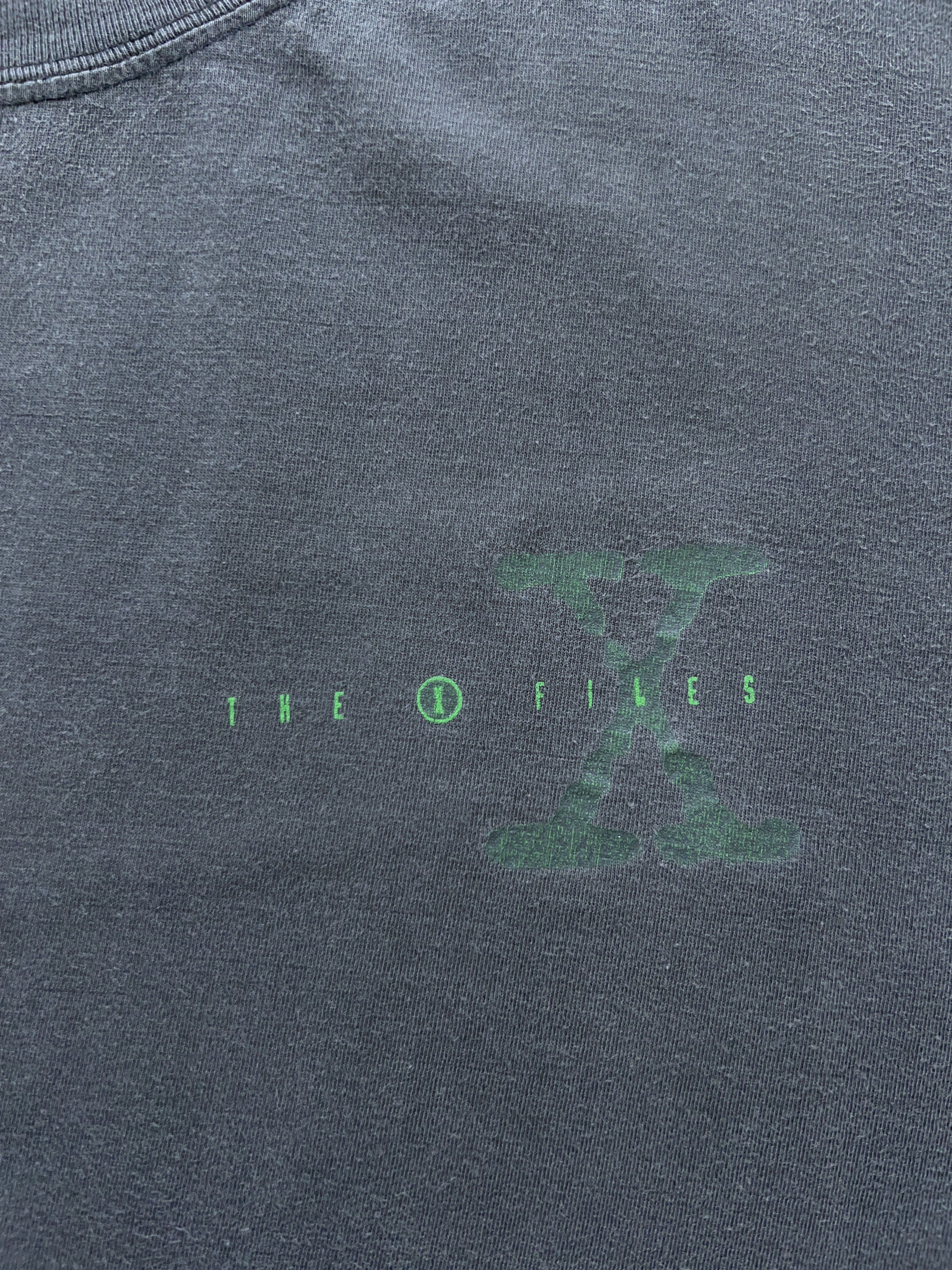 Vintage Mens 1994 The X Files Movie Film Big Logo T Shirt Tee Size US XL / EU 56 / 4 - 7 Thumbnail