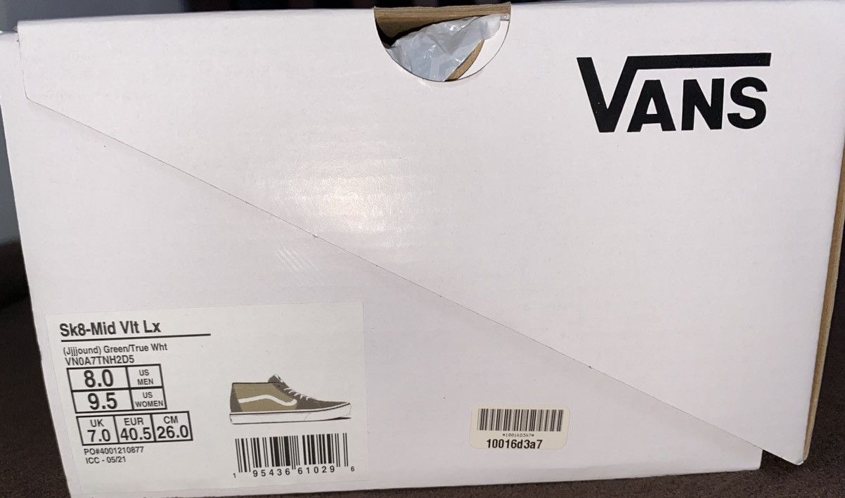 JJJJound × Vans JJJJound x Vans Vault Sk8-Mid LX Green Size US 8 / EU 41 - 7 Thumbnail
