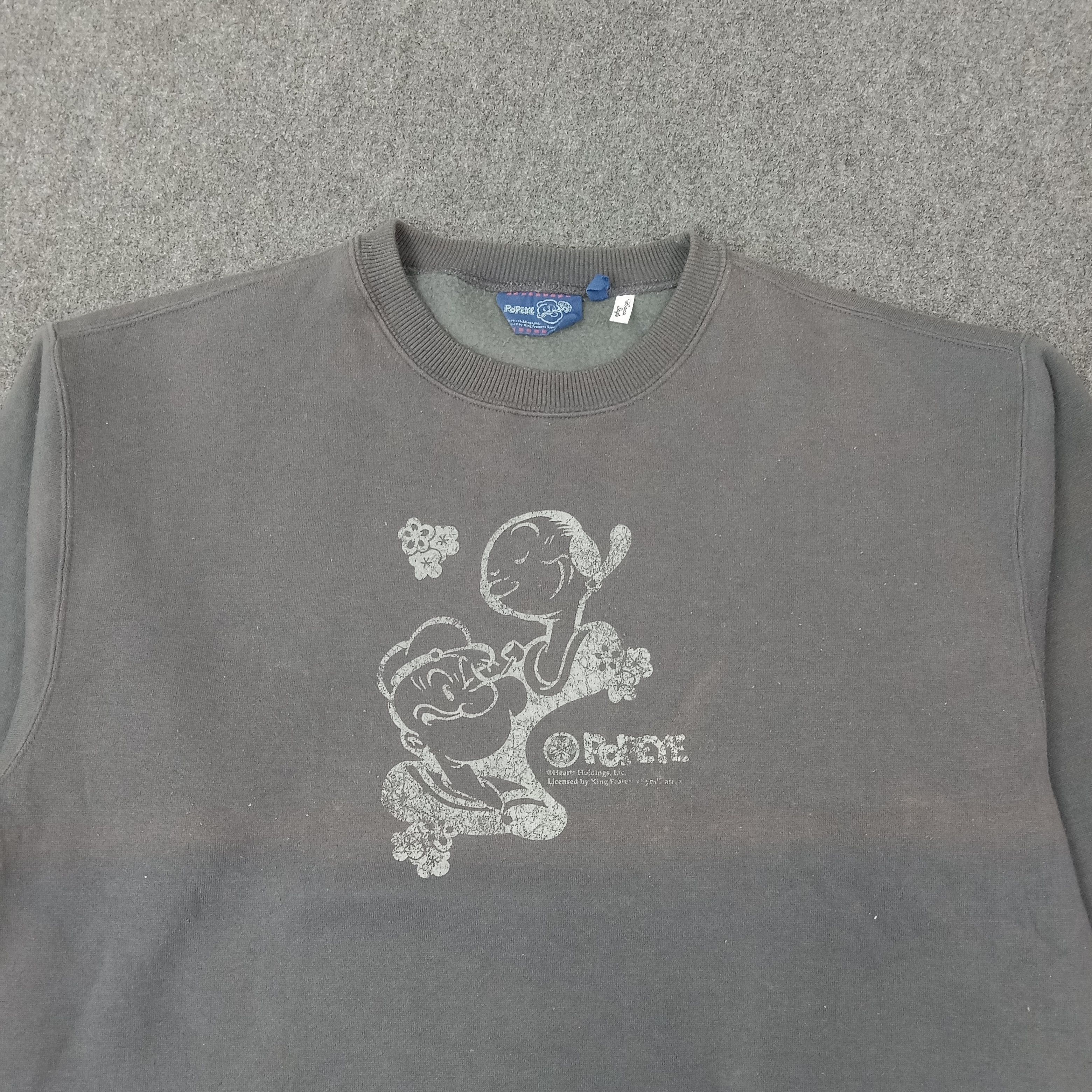 Cartoon Network Popeye American Cartoon Character Sweatshirt C257N12 Size US L / EU 52-54 / 3 - 3 Thumbnail
