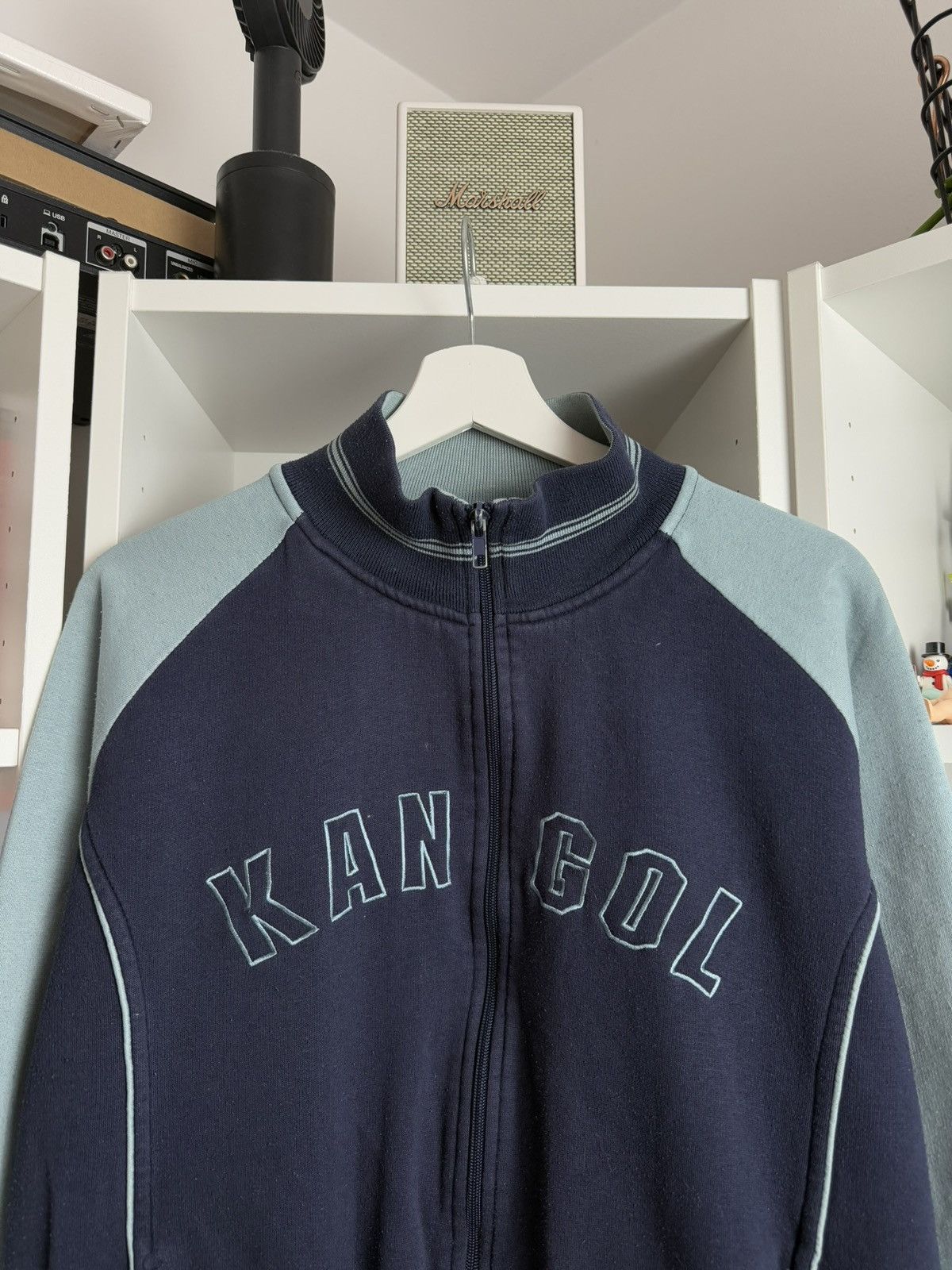 Kangol × Vintage Vintage y2k Kangol spellout zip sweatshirt S skate blockcore Size US S / EU 44-46 / 1 - 3 Thumbnail