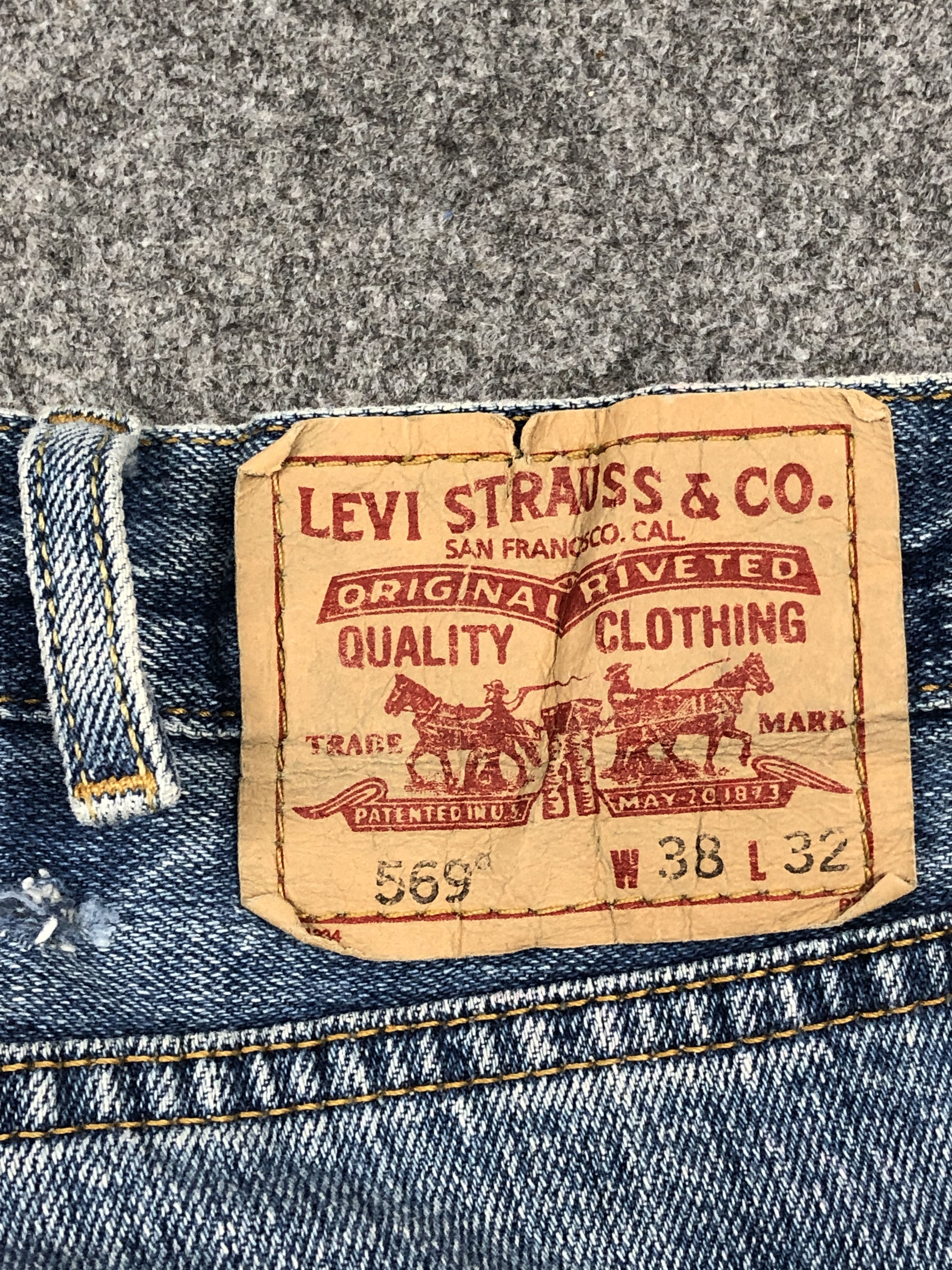 Levi's Vintage Levis 569 Faded Blue Jeans DP1610 Size US 40 / EU 56 - 3 Thumbnail