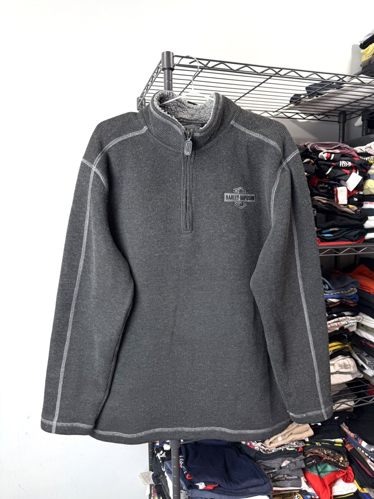 Harley Davidson Vintage Harley Davidson Fleece Sweater Sweatshirt Choppers Size US M / EU 48-50 / 2 - 1 Thumbnail