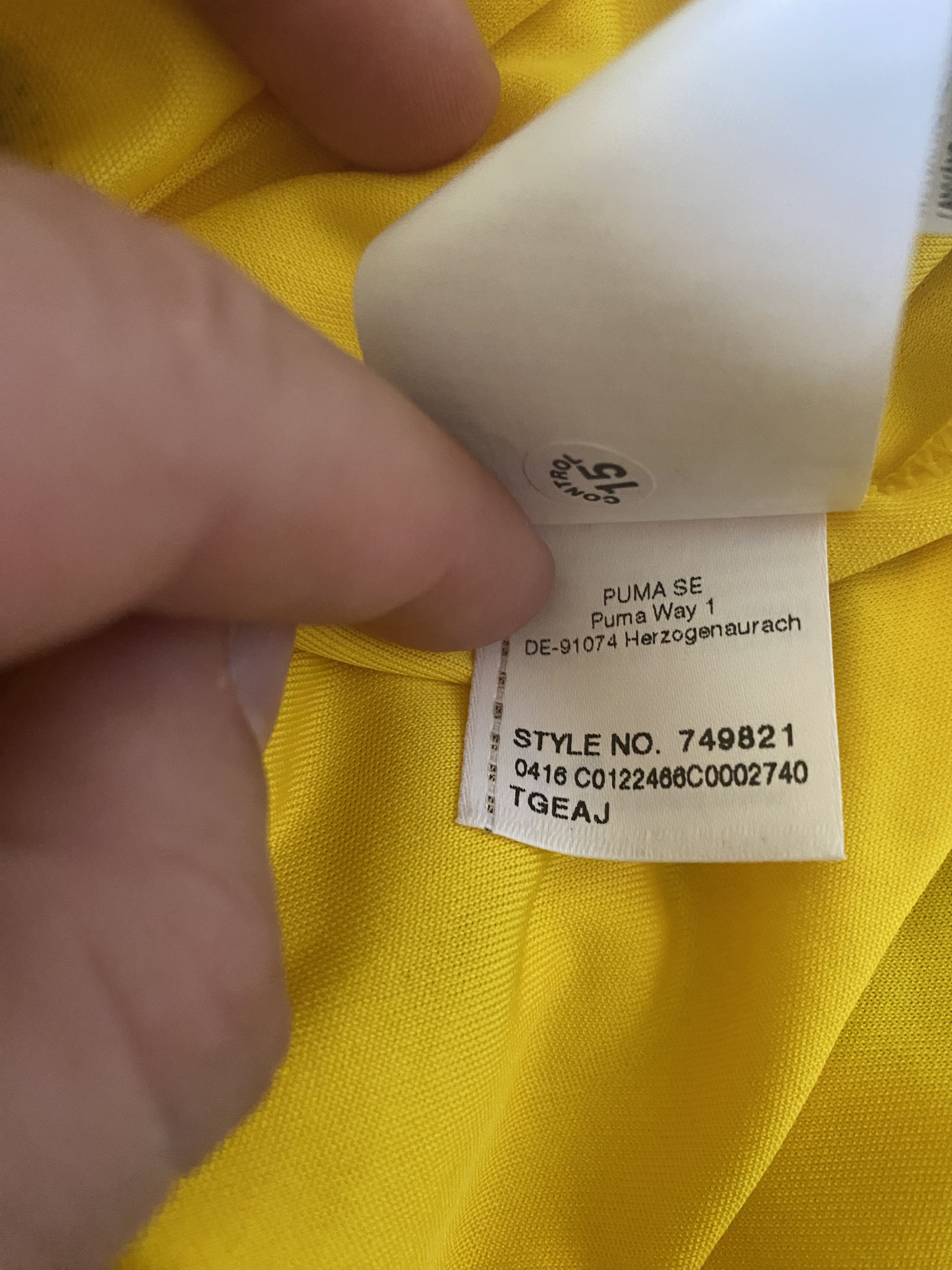 Puma Jersey BORUSSIA DORTMUND - 2016 - 2017 - Puma - XXL - UNIQUE Size US XXL / EU 58 / 5 - 6 Thumbnail