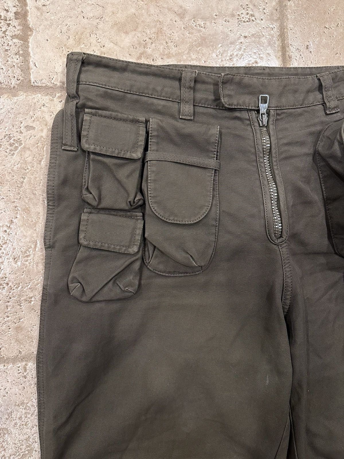 Louis Vuitton Louis Vuitton x Virgil 3D Technical Olive Green Cargo Pants Size US 34 / EU 50 - 4 Thumbnail