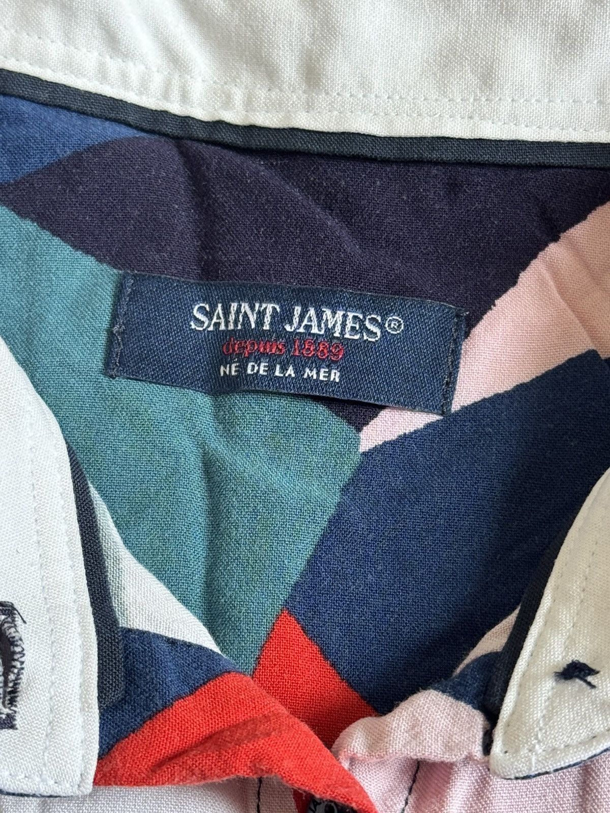 Saint James Saint James all printed multicolour button up shirt blouse Size M / US 6-8 / IT 42-44 - 4 Thumbnail