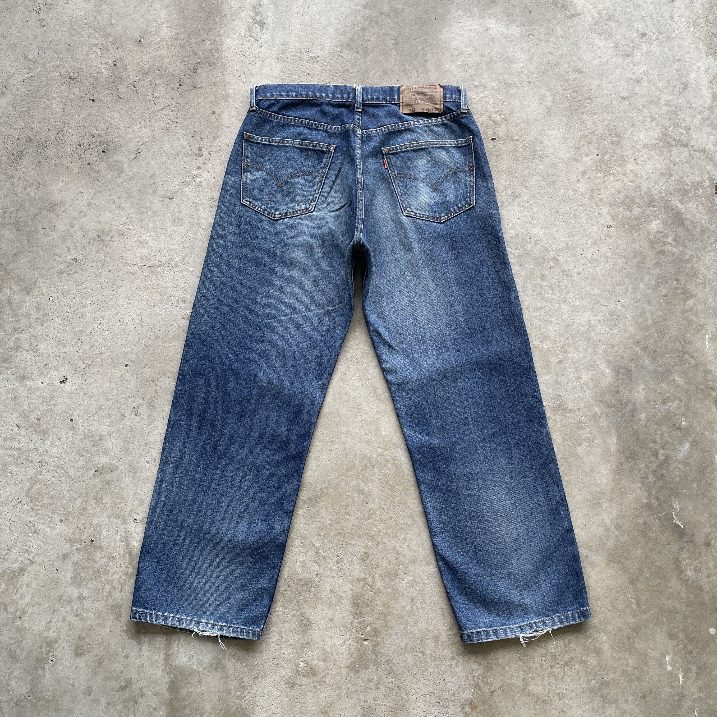 Levi's × Levi's Vintage Clothing Vintage Levi’s 612 Distressed Jeans Faded Orange Tag Pants Size US 32 / EU 48 - 14 Thumbnail