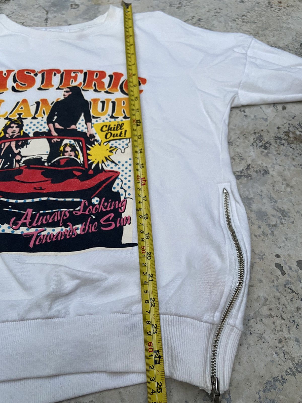 Hysteric Glamour 2000s Y2K sweatshirt women art double zipper Size US L / EU 52-54 / 3 - 9 Thumbnail