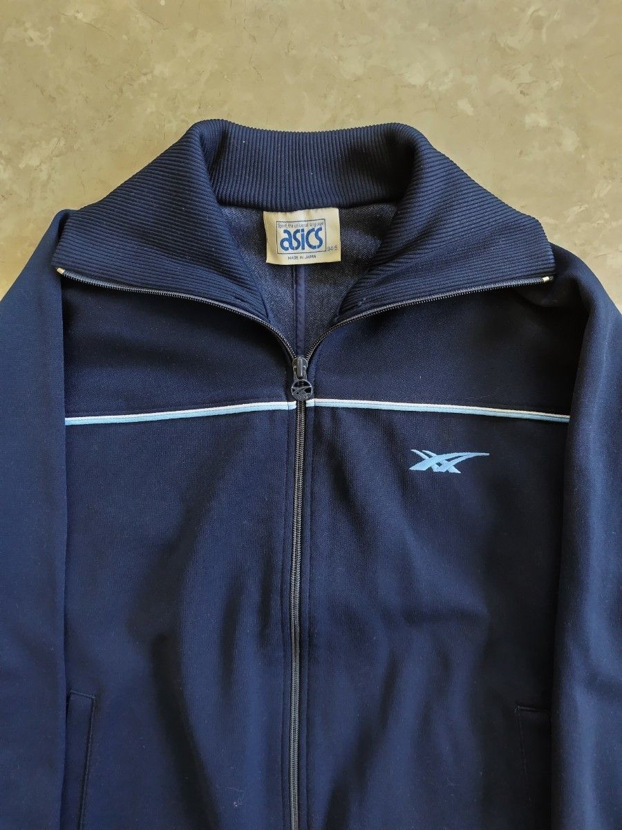 Asics 80s Asics Japanese Track Jacket Size US L / EU 52-54 / 3 - 3 Thumbnail