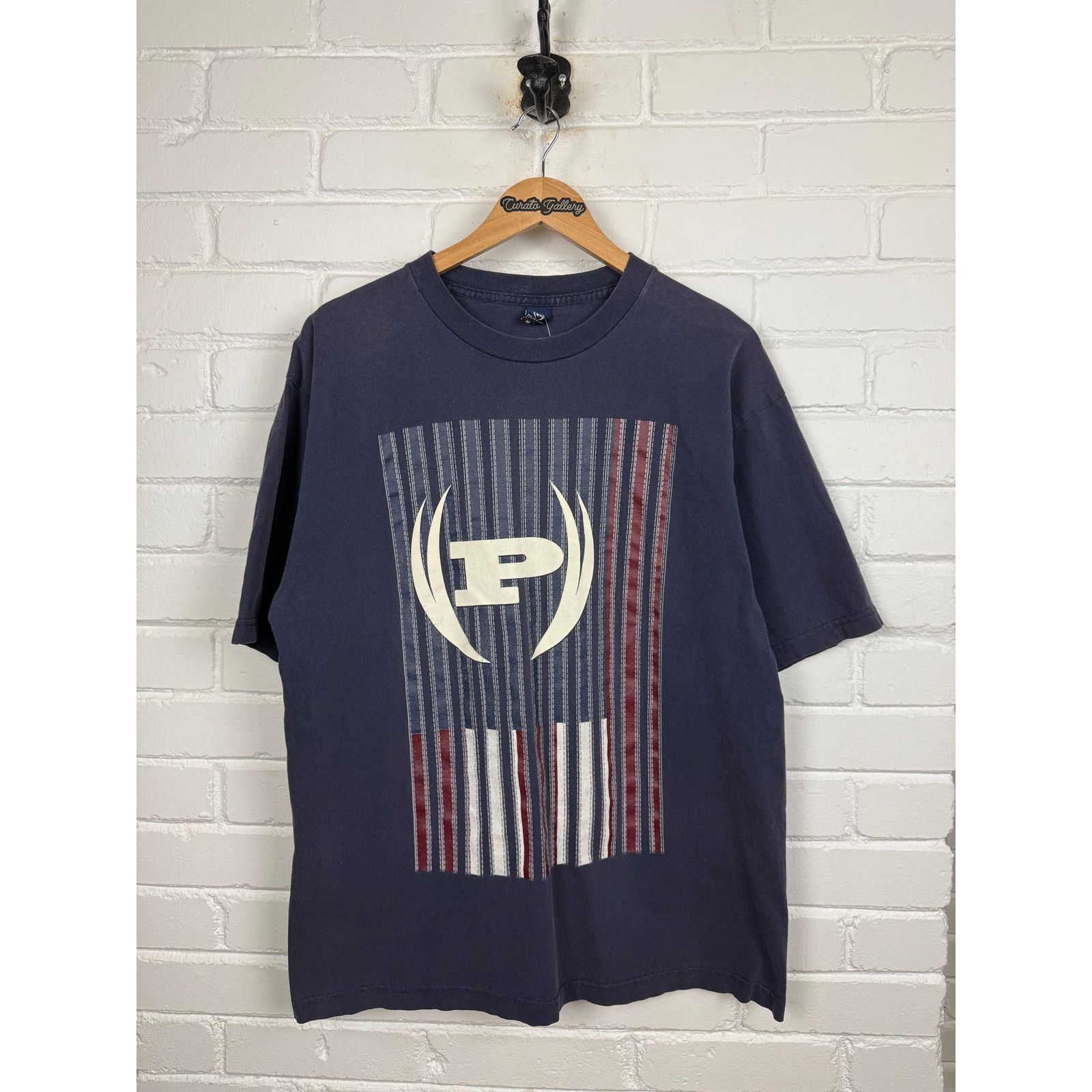 Vintage Vintage Y2K Phat Farm Big Logo Flag USA Graphic T Shirt L Size US L / EU 52-54 / 3 - 1 Thumbnail