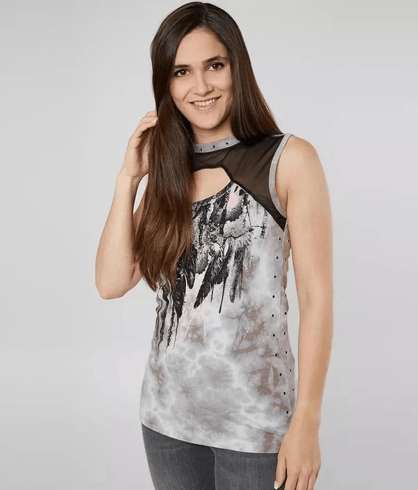 Affliction Affliction Women's DREAM CATCHER Scoop front &back graphic Size L / US 10 / IT 46 - 2 Thumbnail
