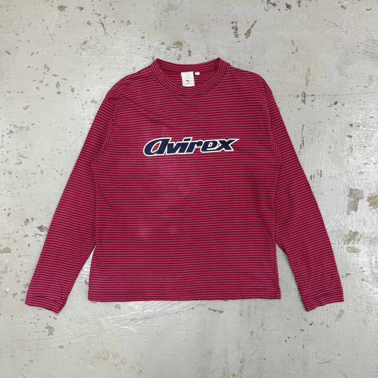 Avirex Vintage Avirex Kurt Cobain Style Stripe Longsleeve Tee Size US S / EU 44-46 / 1 - 1 Thumbnail