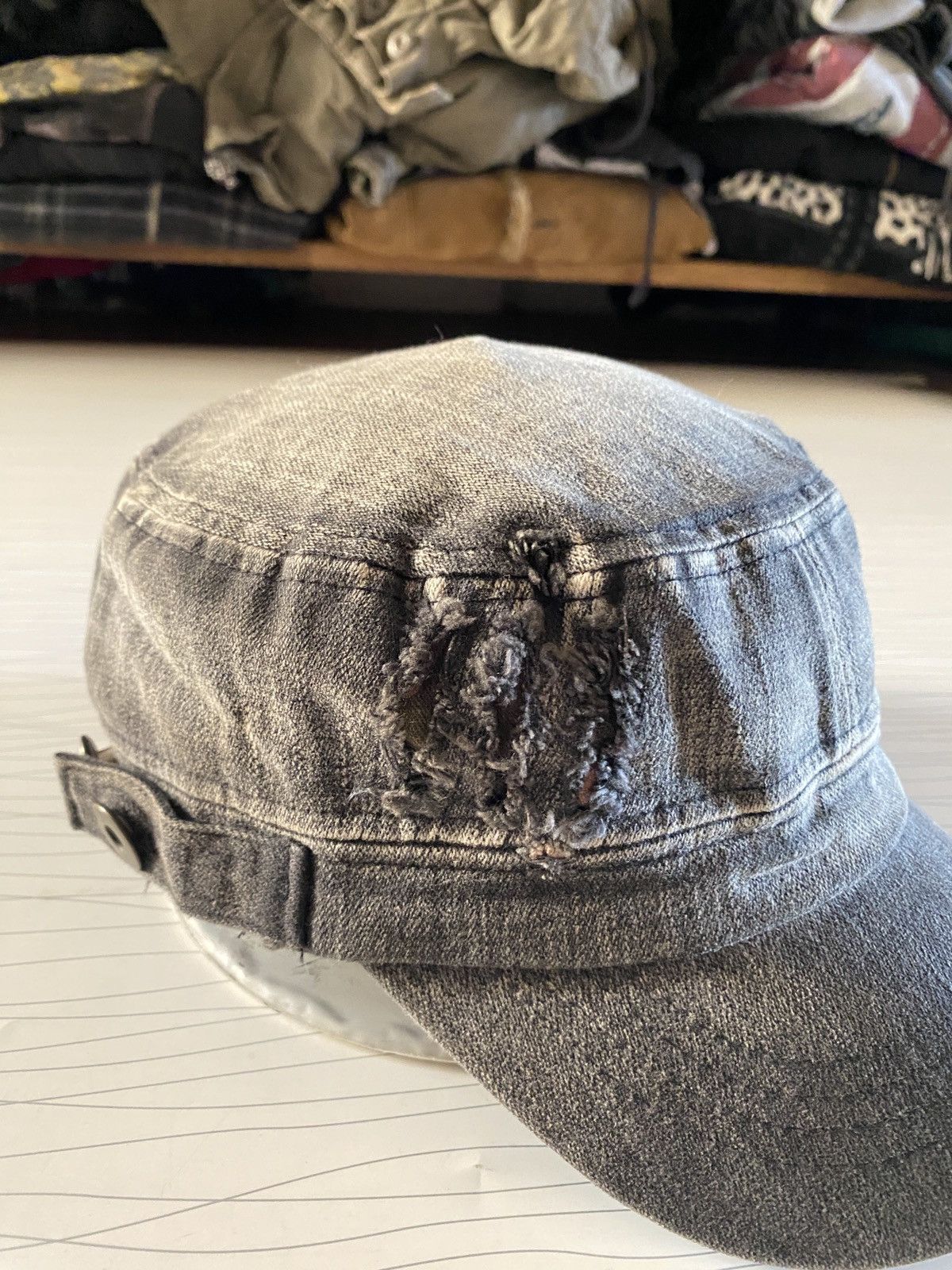 Le Grande Bleu (L.G.B.) Nicole st gilles distressed patch hats Size ONE SIZE - 5 Thumbnail