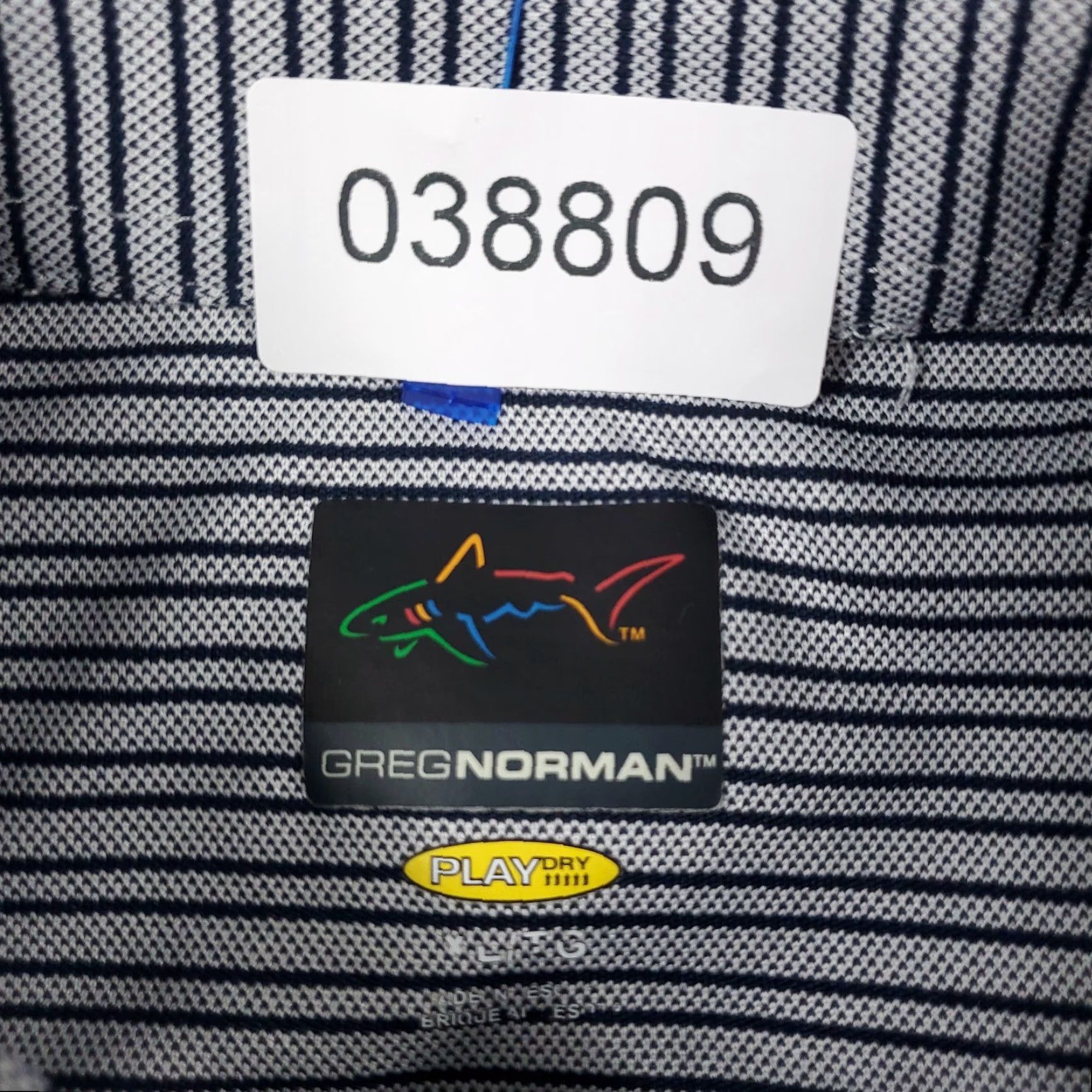 Vintage Greg Norman Polo Shirt Mens XL Gray Striped Short Sleeve Golf Casual Shark Size US XL / EU 56 / 4 - 6 Thumbnail