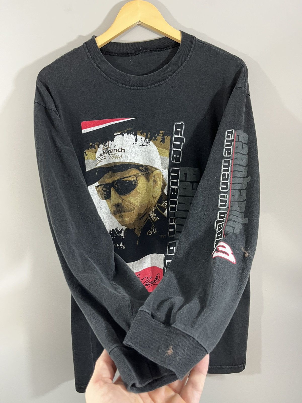 NASCAR Dale Earnhardt Thrashed Distressed Nascar Shirt Size US XXL / EU 58 / 5 - 13 Thumbnail